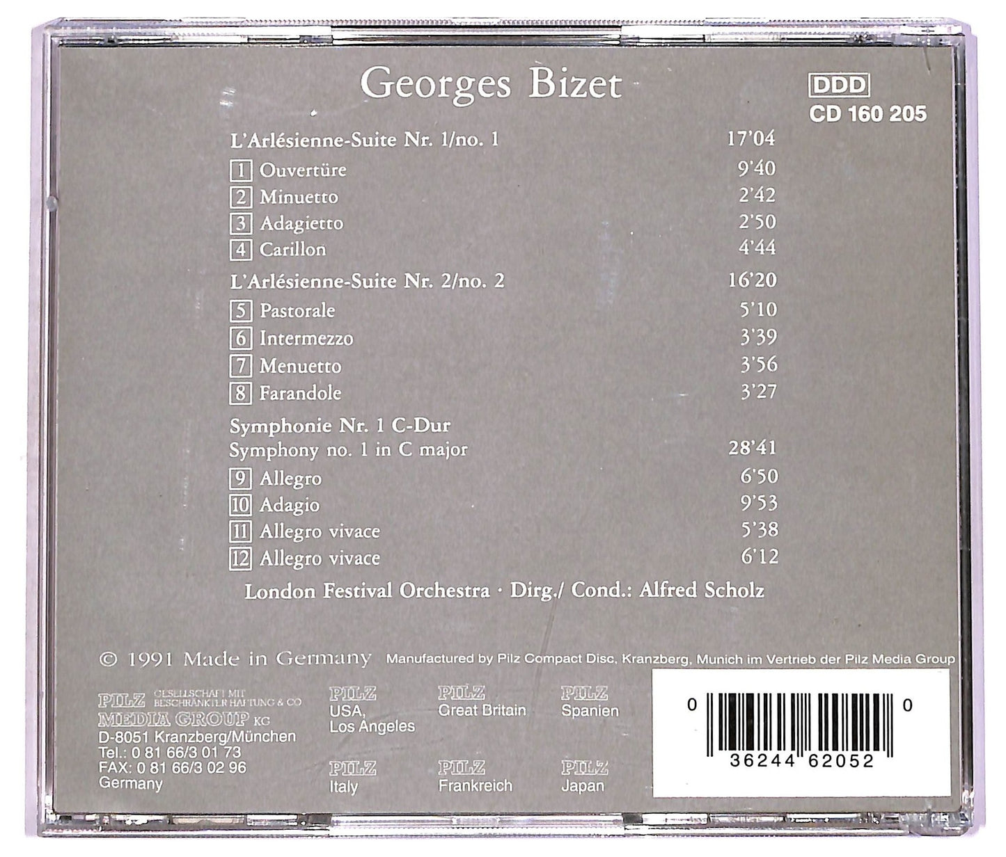 EBOND Georges Bizet - L'Arlesienne Suite 1 Und 2 Symphonie Nr. 1 CD CD080325