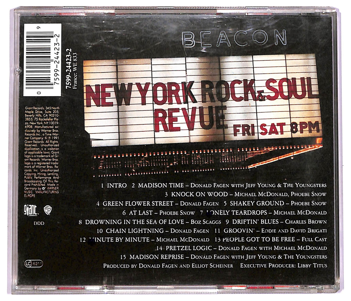 EBOND The New York Rock And Soul Revue - Live At The Beacon CD CD080425