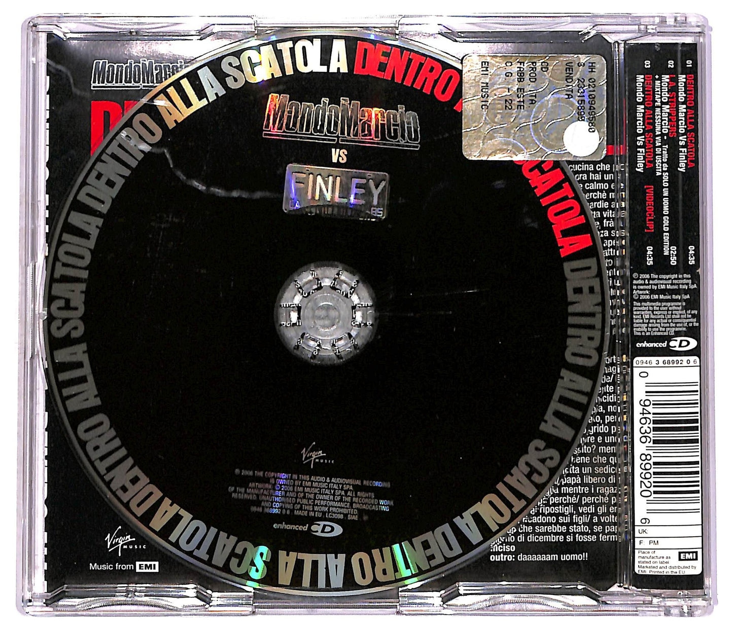 EBOND Mondo Marcio Vs Finley - Dentro Alla Scatola CD CD080612