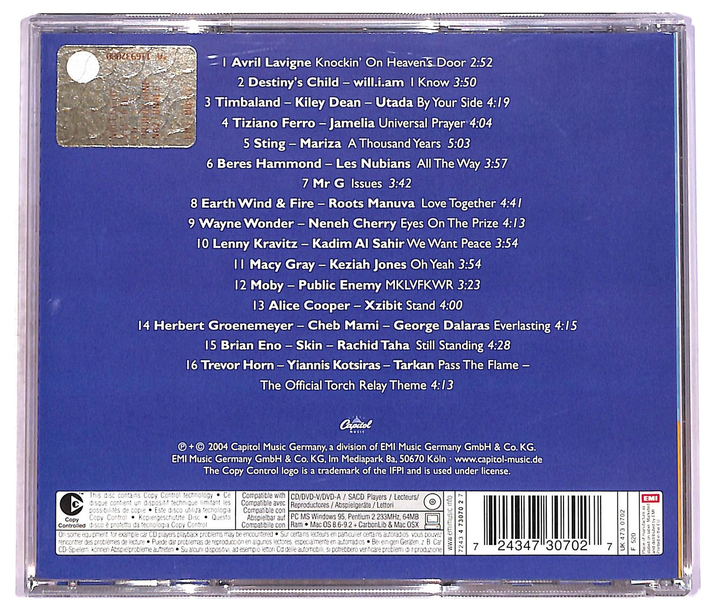 EBOND Various - Unity The Official Athens 2004 Olympic Games Album CD CD080627