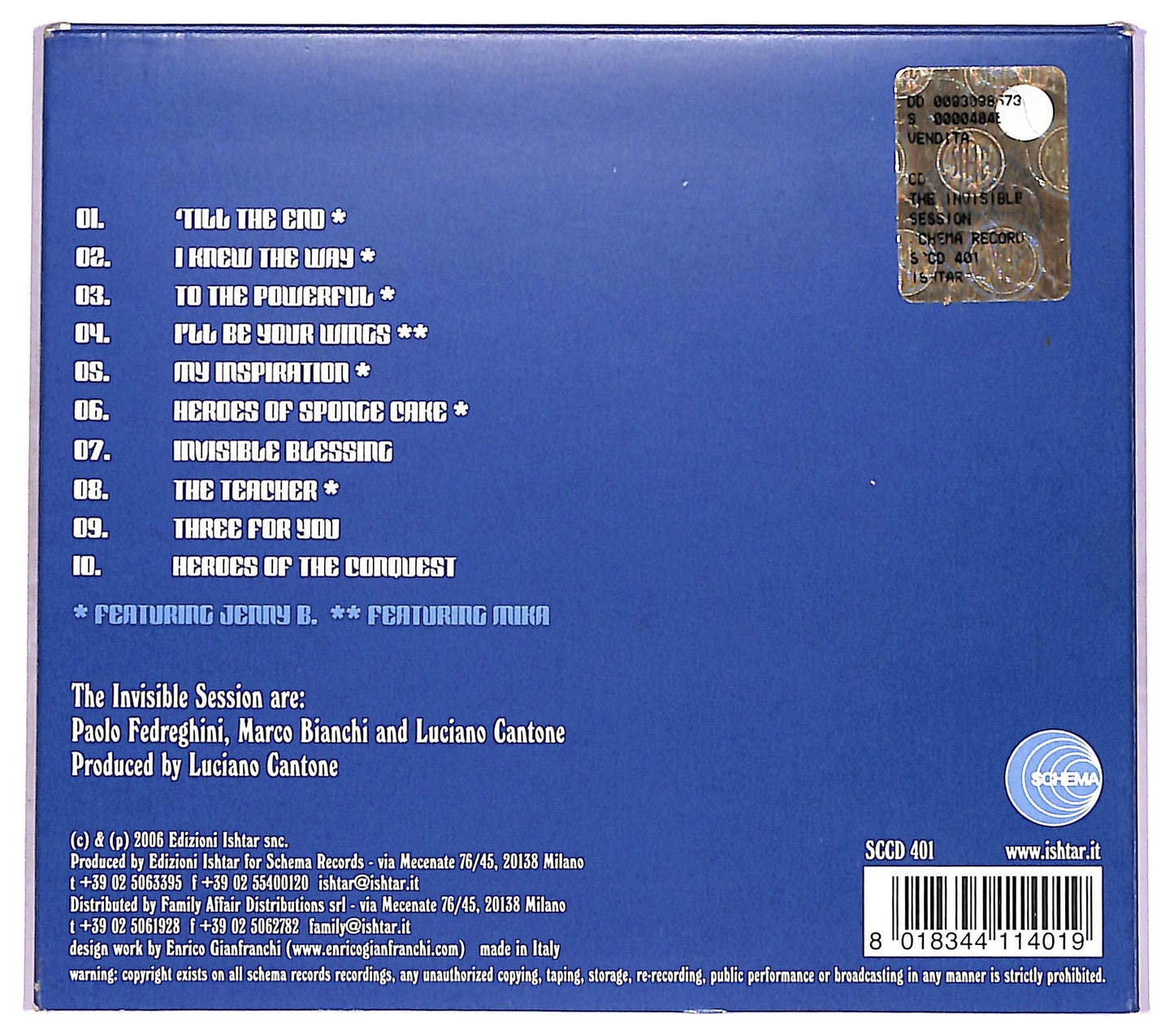 EBOND The Invisible Session - The Invisible Session CD CD080657