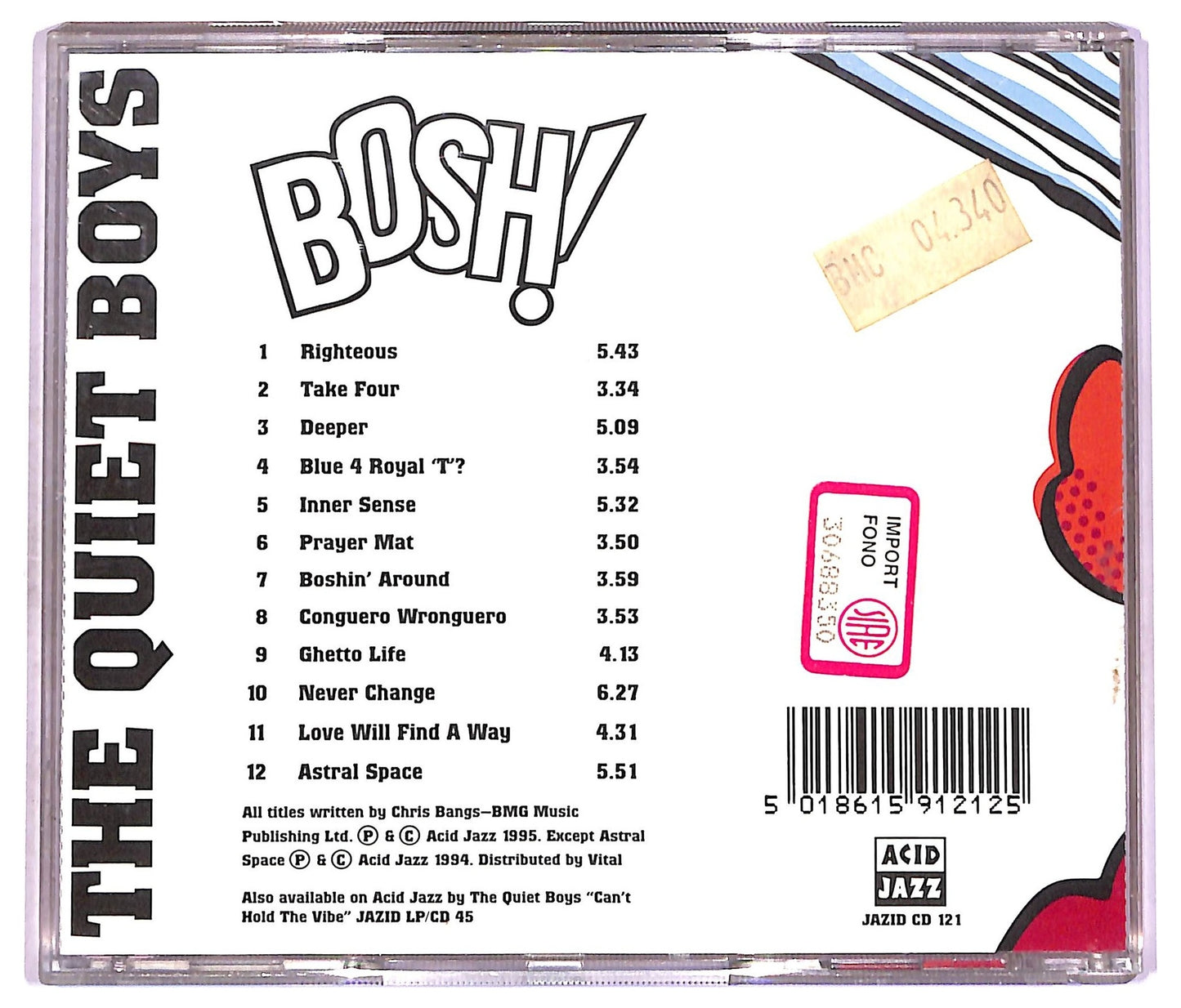 EBOND The Quiet Boys - Bosh ! CD CD080708