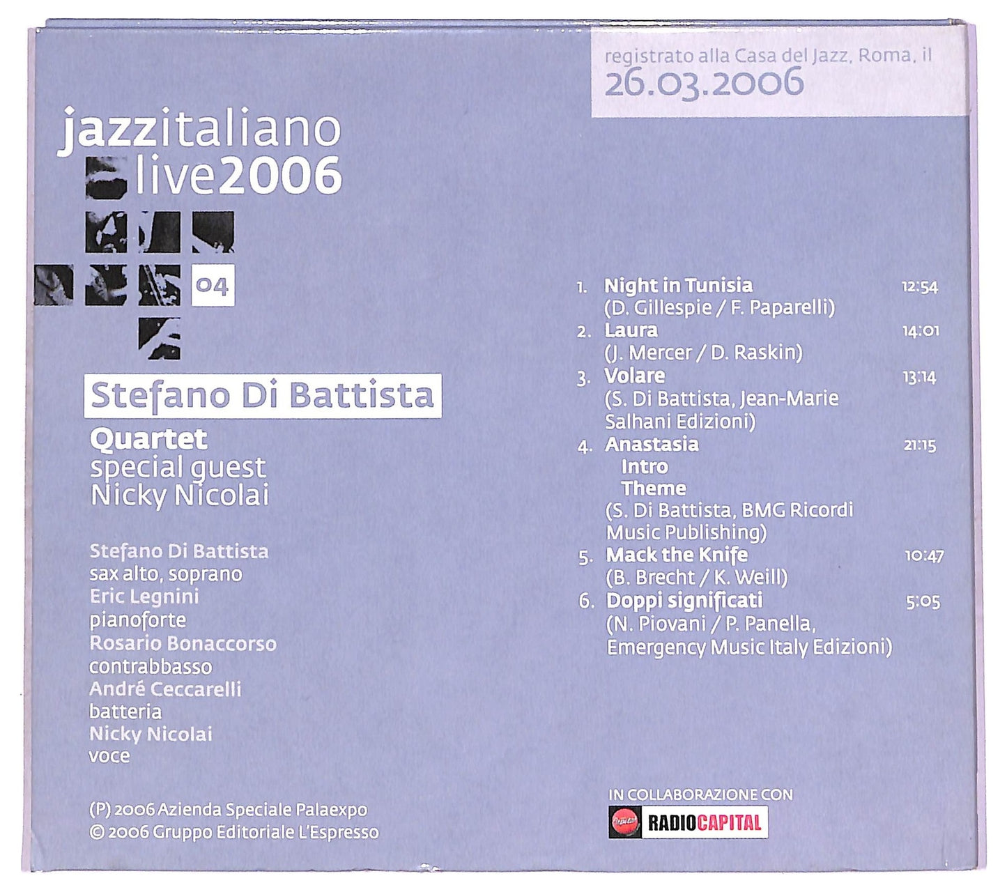 EBOND Stefano Di Battista - Jazzitaliano Live 2006 CD CD080719