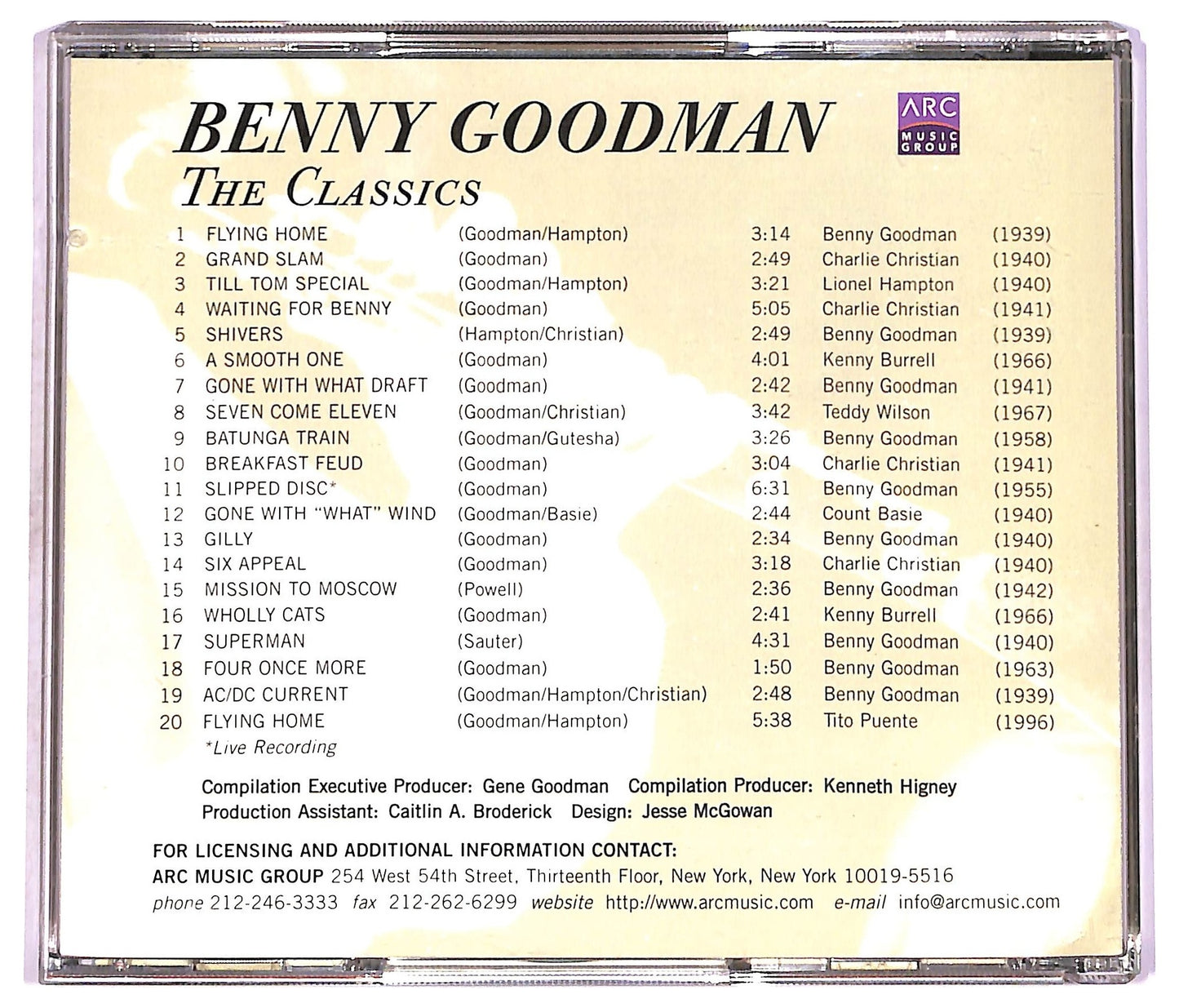 EBOND Benny Goodman - The Classics CD CD080734