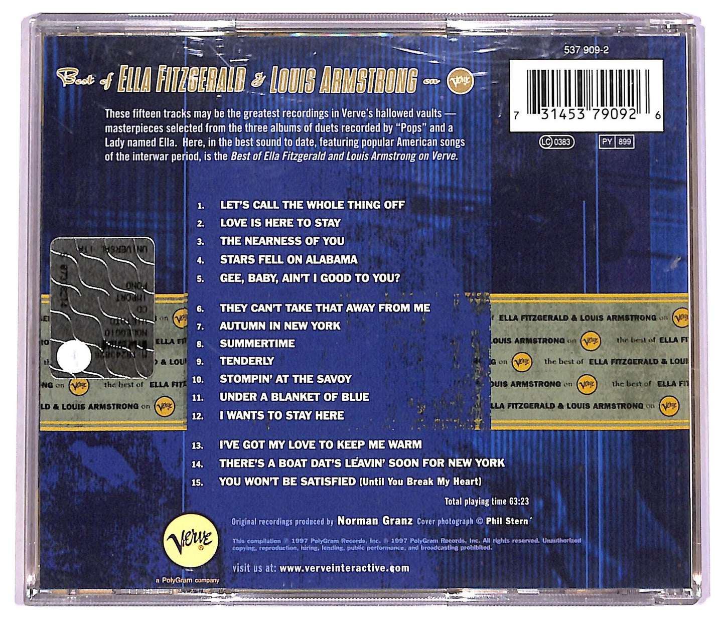 EBOND Best Of Ella Fitzgerald & Louis Armstrong On Verve CD CD080749