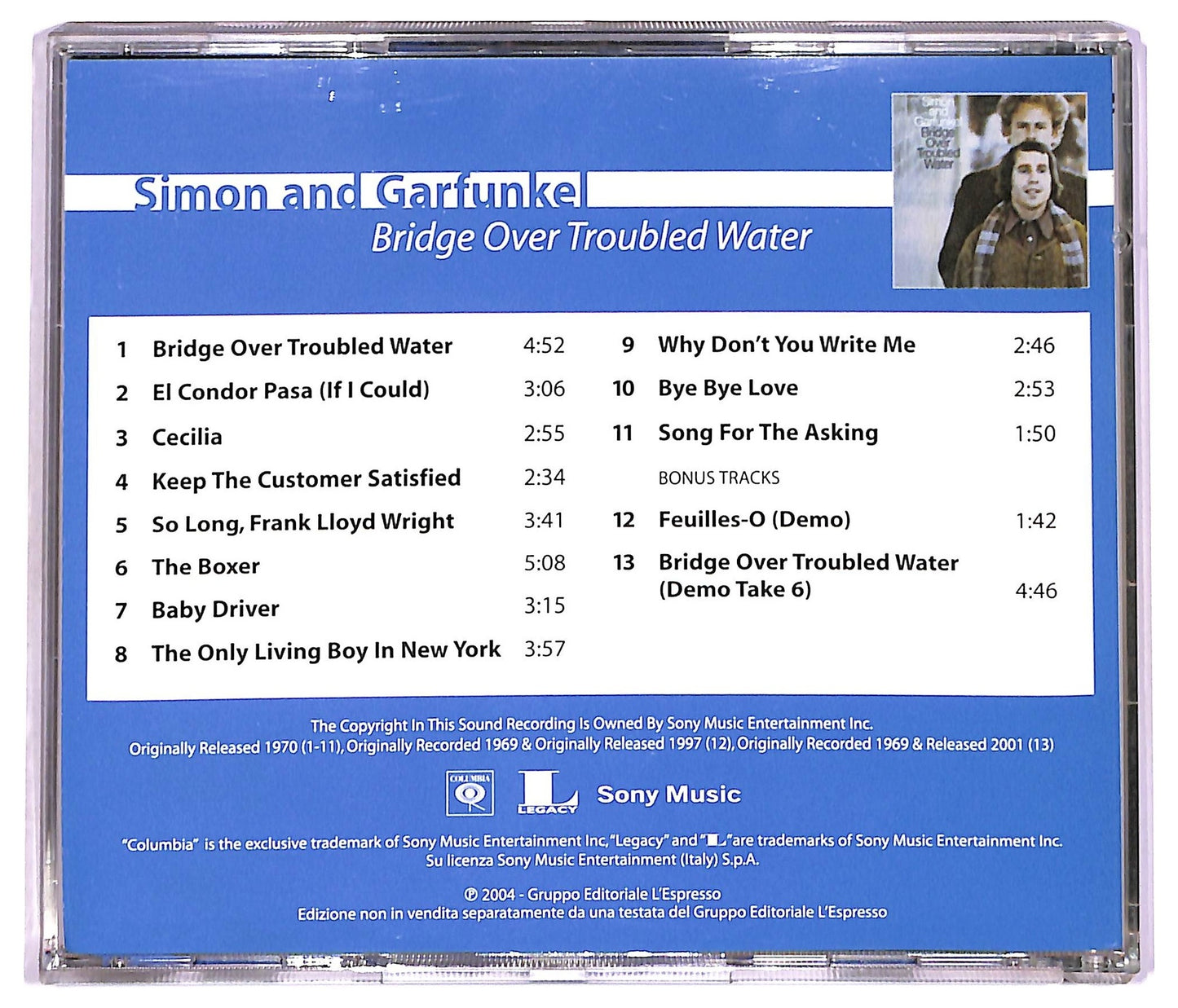 EBOND Simon And Garfunkel - Bridge Over Troubled Water CD CD080844
