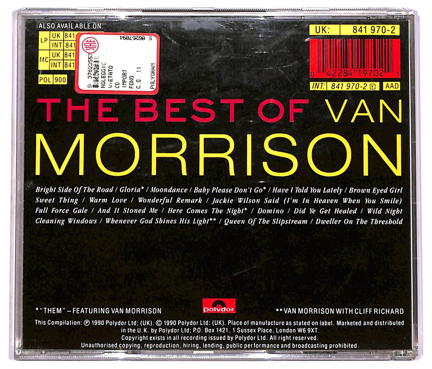 EBOND Van Morrison - The Best Of Van Morrison CD CD080943