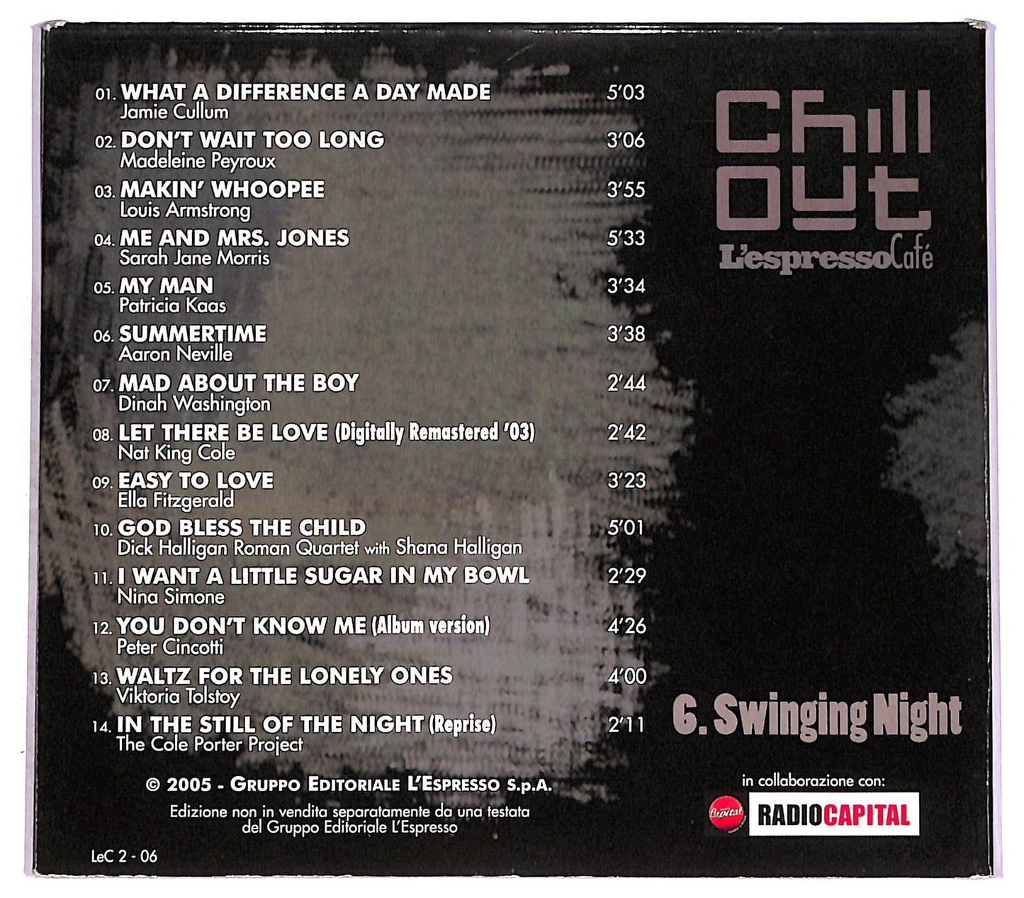 EBOND Various - 6. Swinging Night - Chill Out l'espresso cafe CD CD081009