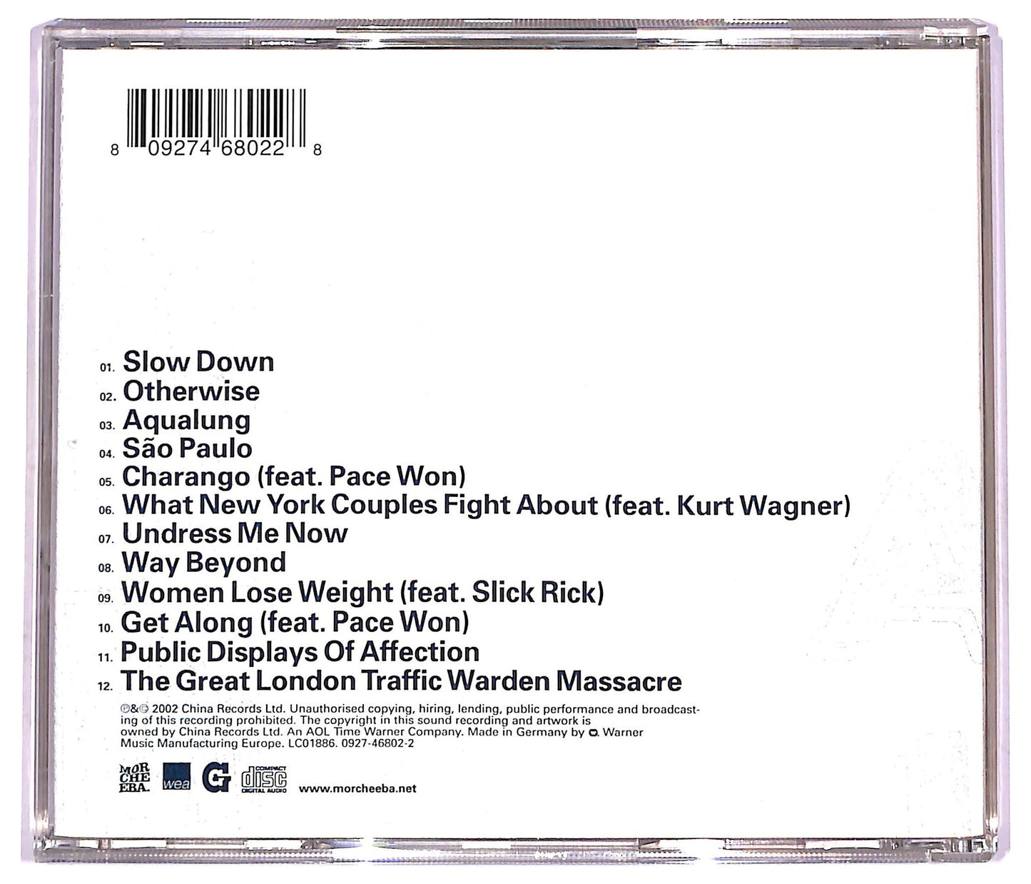 EBOND Morcheeba - Charango CD CD081016