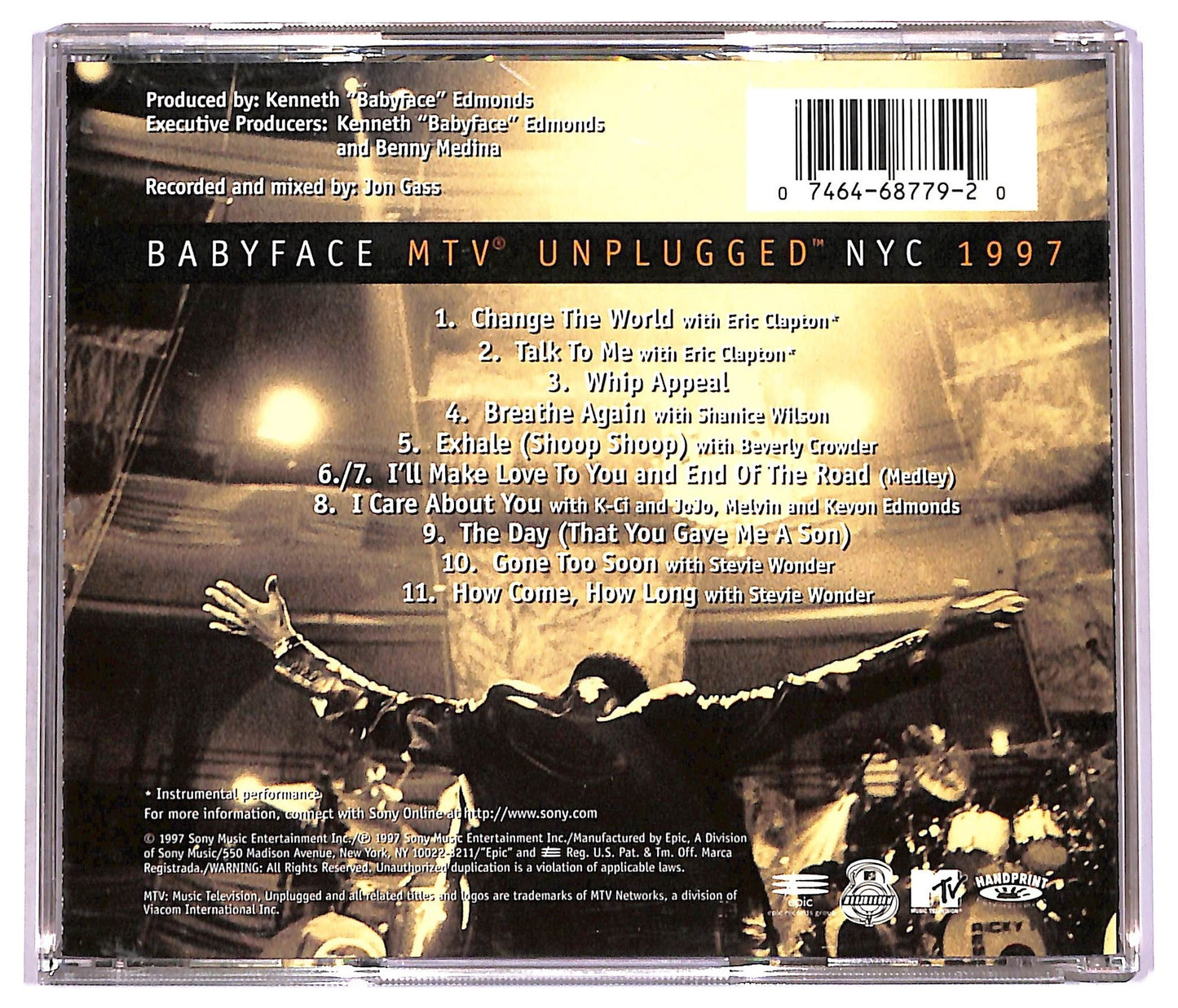 EBOND Babyface - MTV Unplugged NYC 1997 CD CD081020