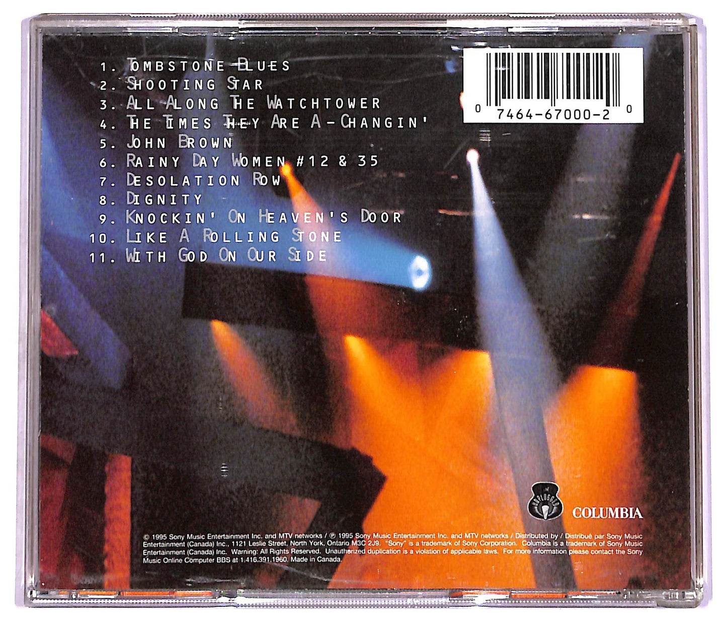 EBOND Bob Dylan - MTV Unplugged CD CD081053