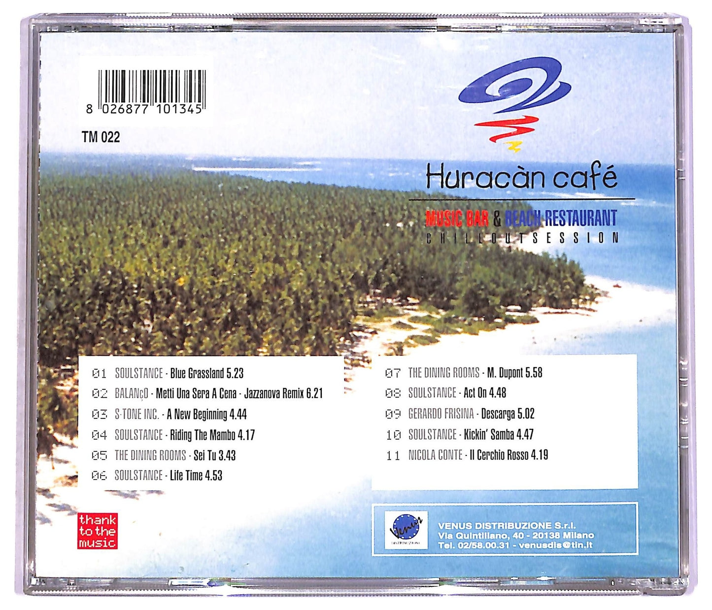 EBOND Various - Huracan Cafe - Music Bar & Beach Restaurant CD CD081061