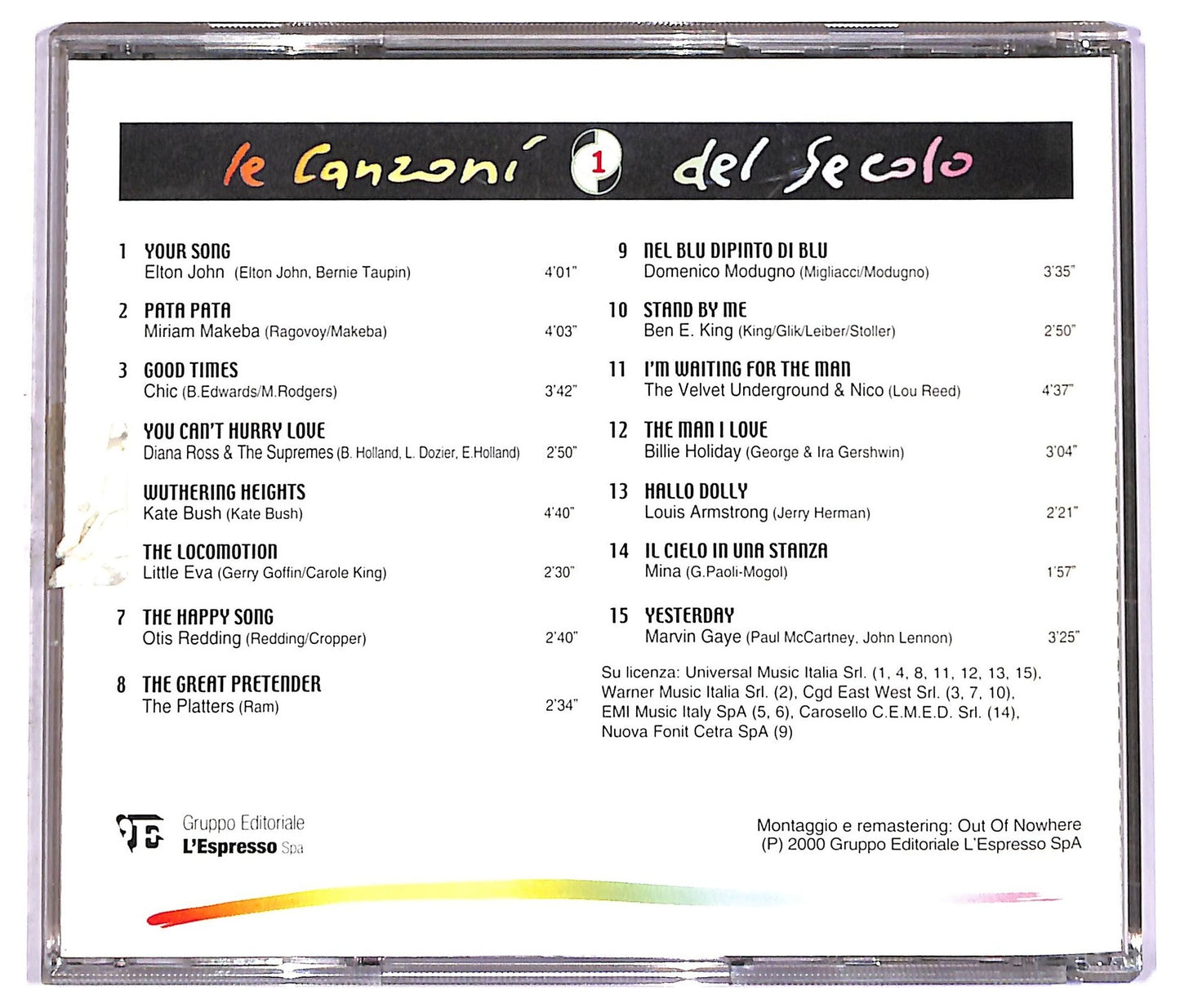 EBOND Various - Le Canzoni Del Secolo - 1 CD CD081112