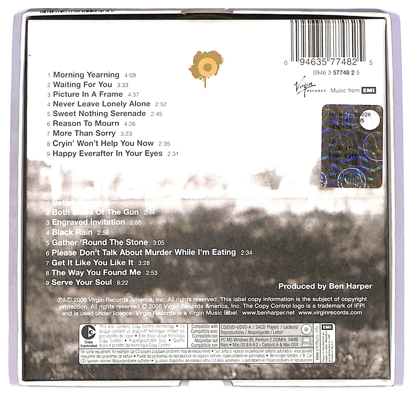 EBOND Ben Harper - Both Sides Of The Gun CD CD081226