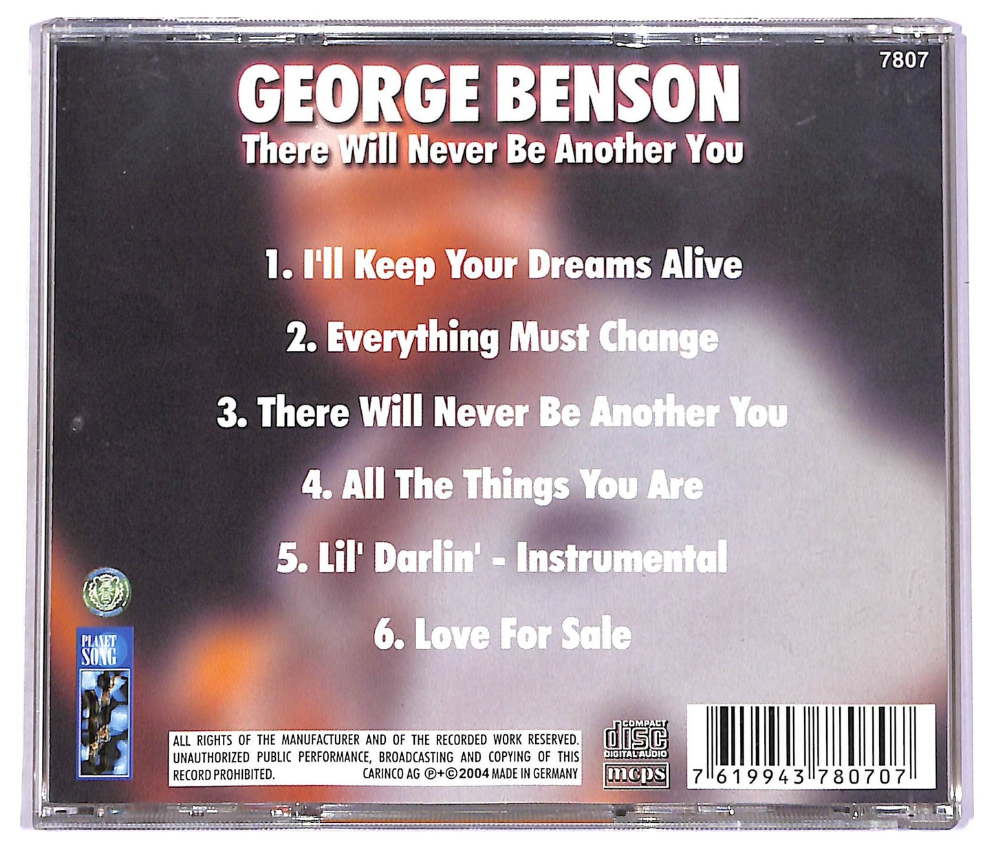 EBOND George Benson - There Will Never Be Another You CD CD081233