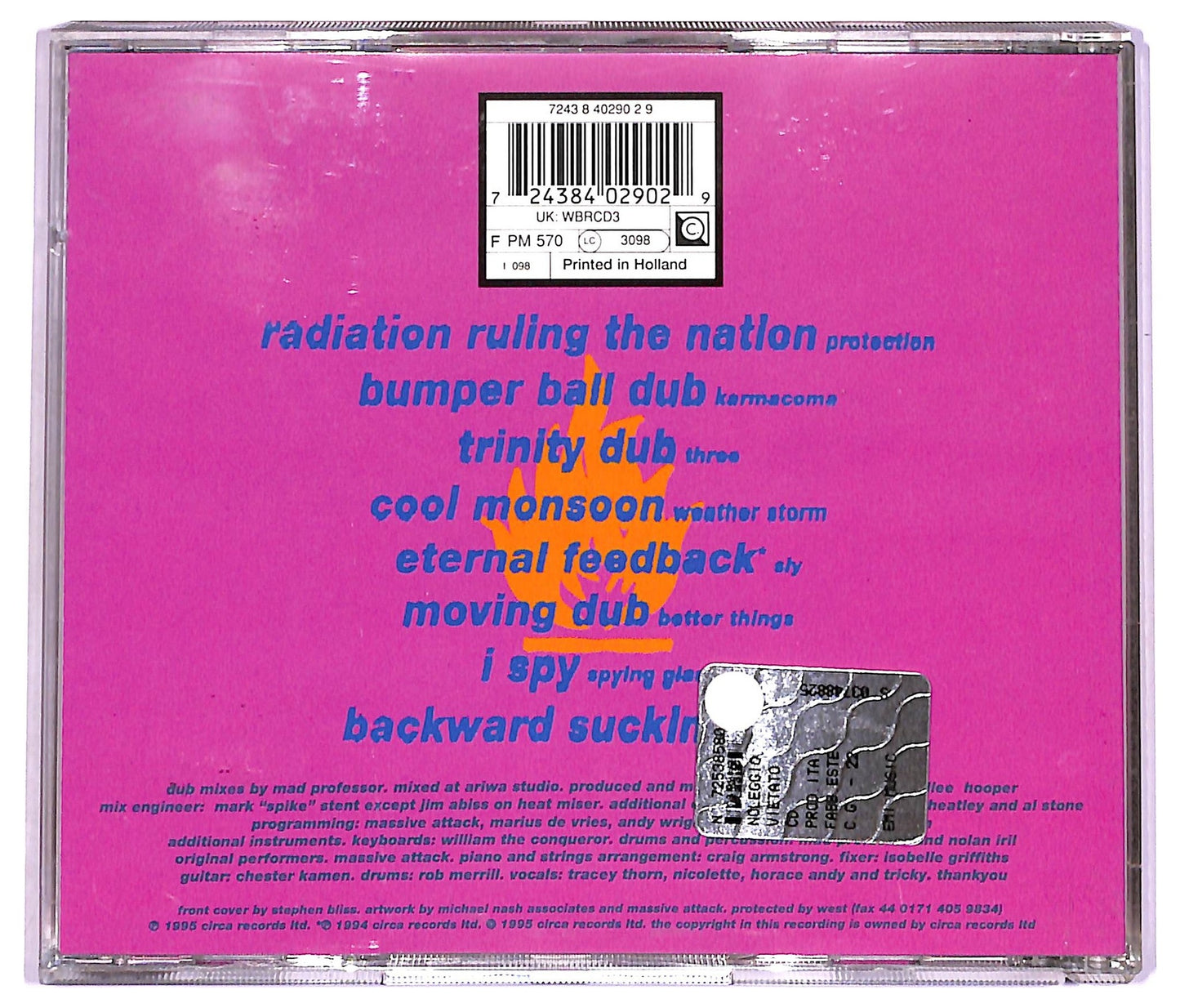 EBOND Massive Attack V Mad Professor - No Protection CD CD081336