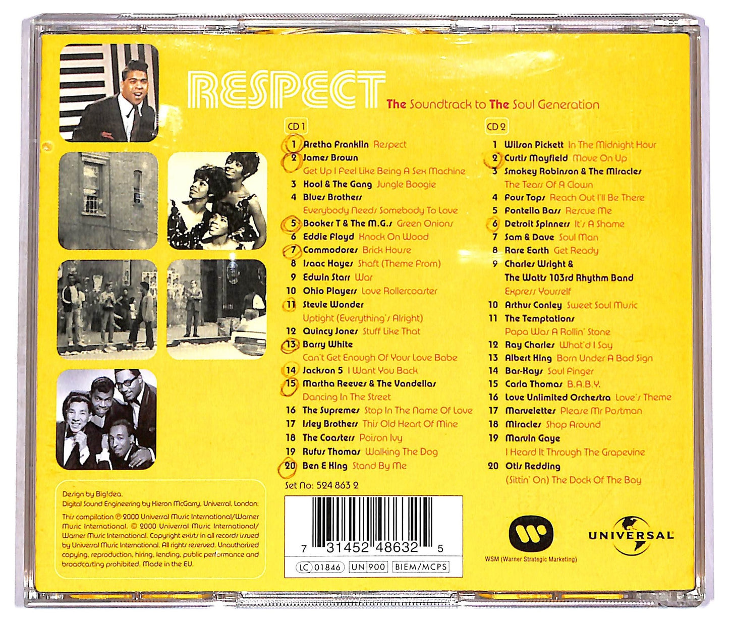 EBOND Various - Respect - The Soundtrack To The Soul Generation CD CD081537