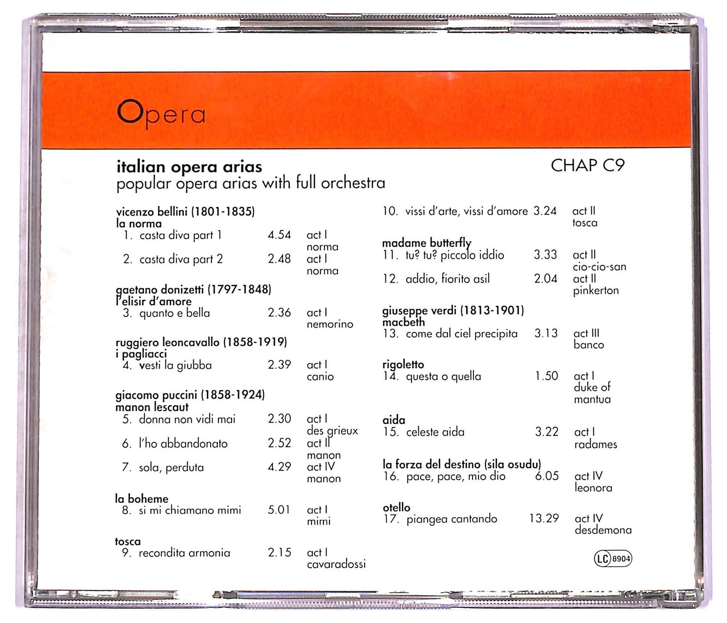 EBOND Various -Italian opera arias CD CD081610