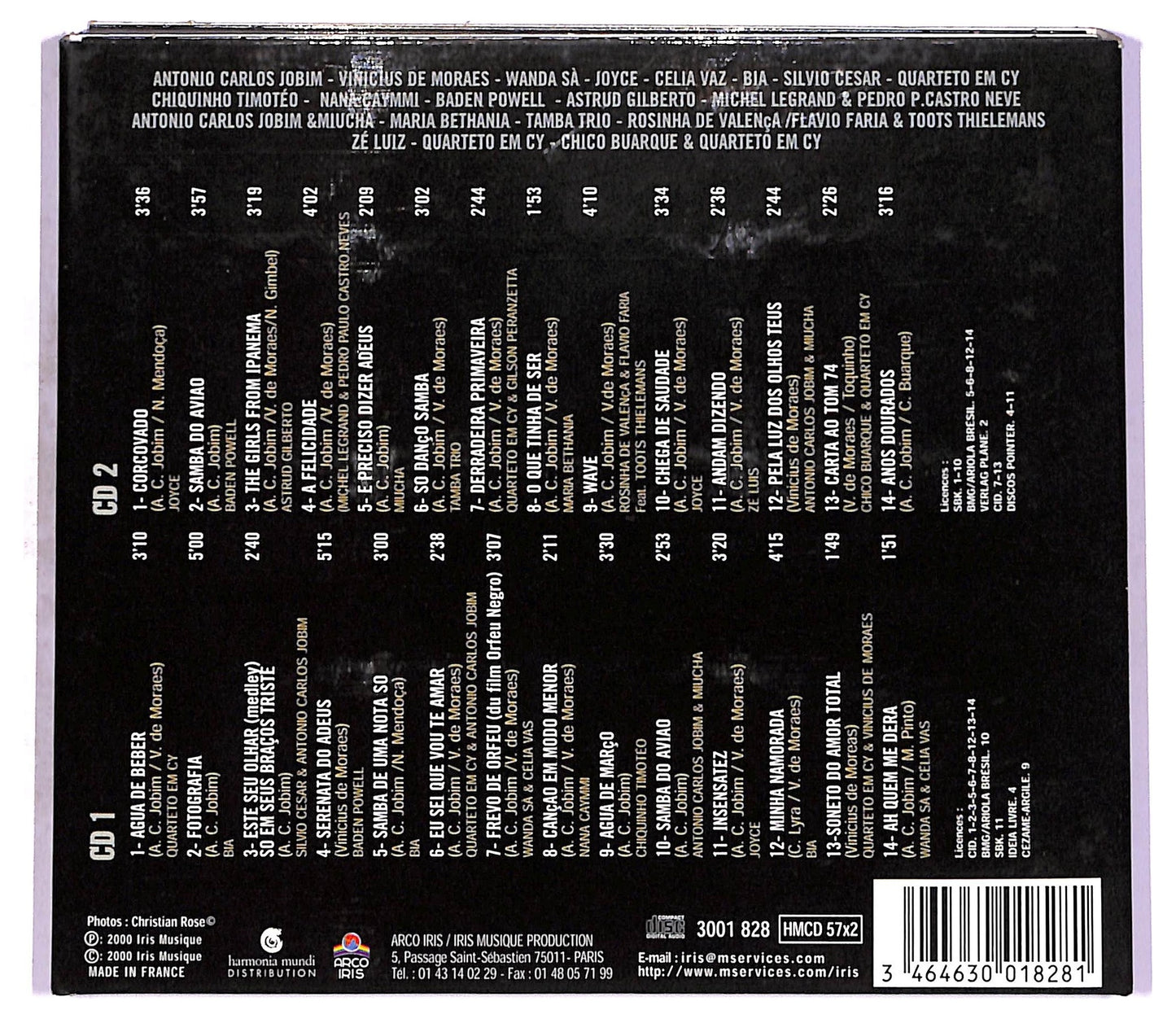 EBOND Carlos JobimDe Moraes - Leurs Plus Belles Chansons CD CD081616