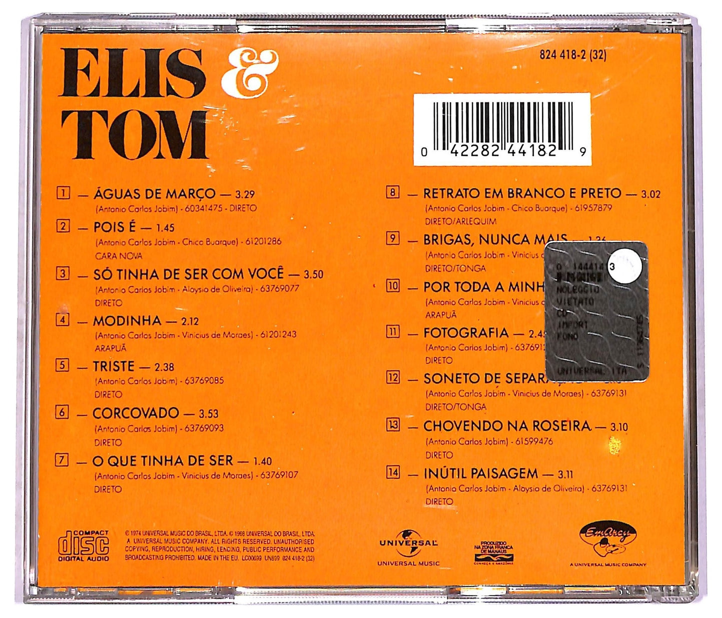 EBOND Elis & Tom - Elis & Tom CD CD081619