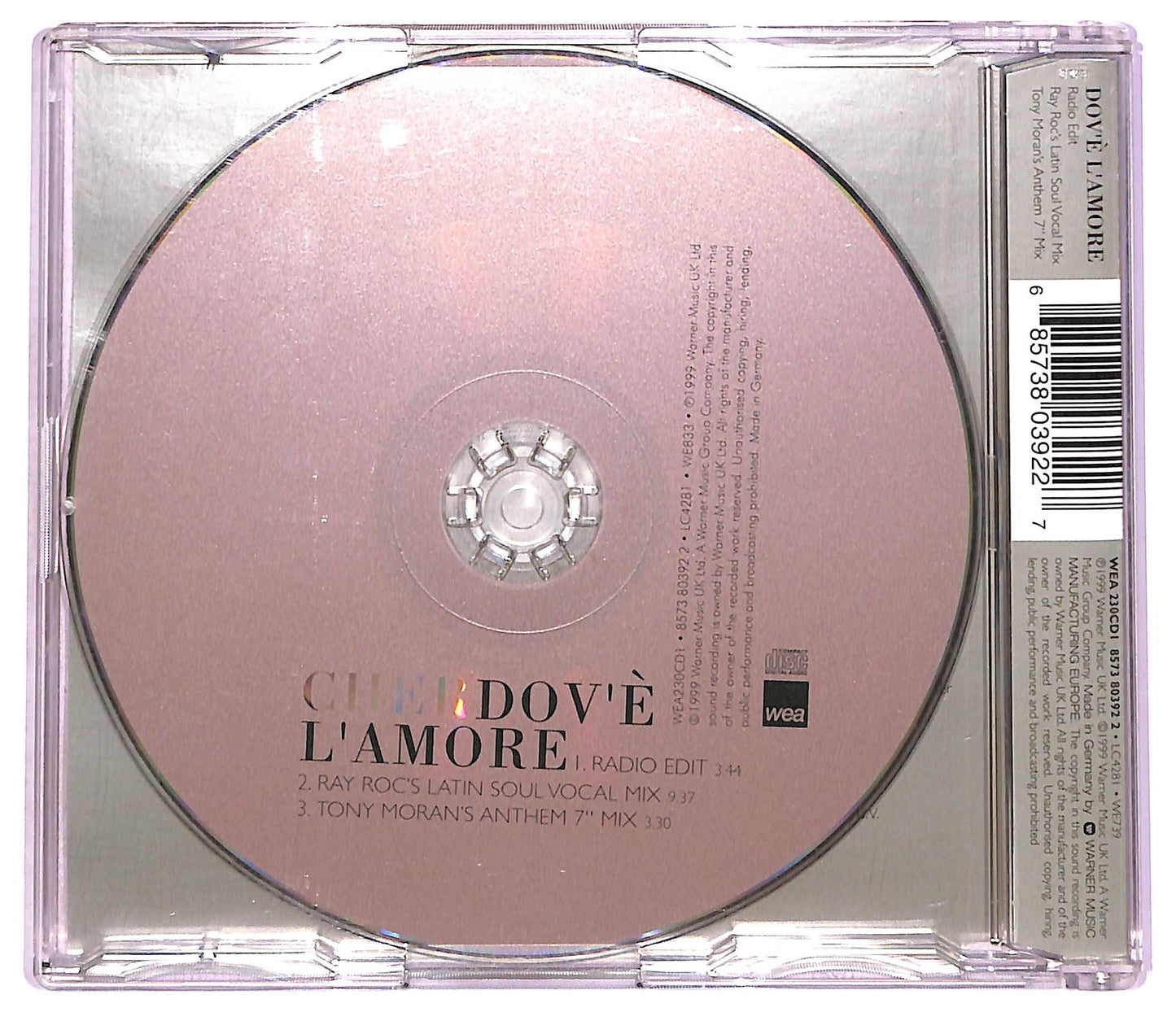 EBOND Cher - Dov'e L'Amore CD CD081810