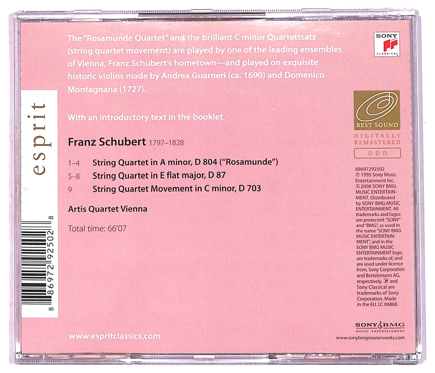 EBOND Schubert - String Quartets D 87 703 & 804 CD CD082009
