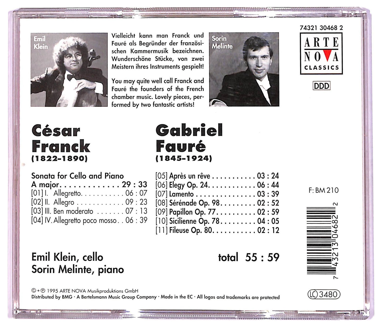 EBOND Cesar Franck - Sonata For Cello And Piano CD CD082017