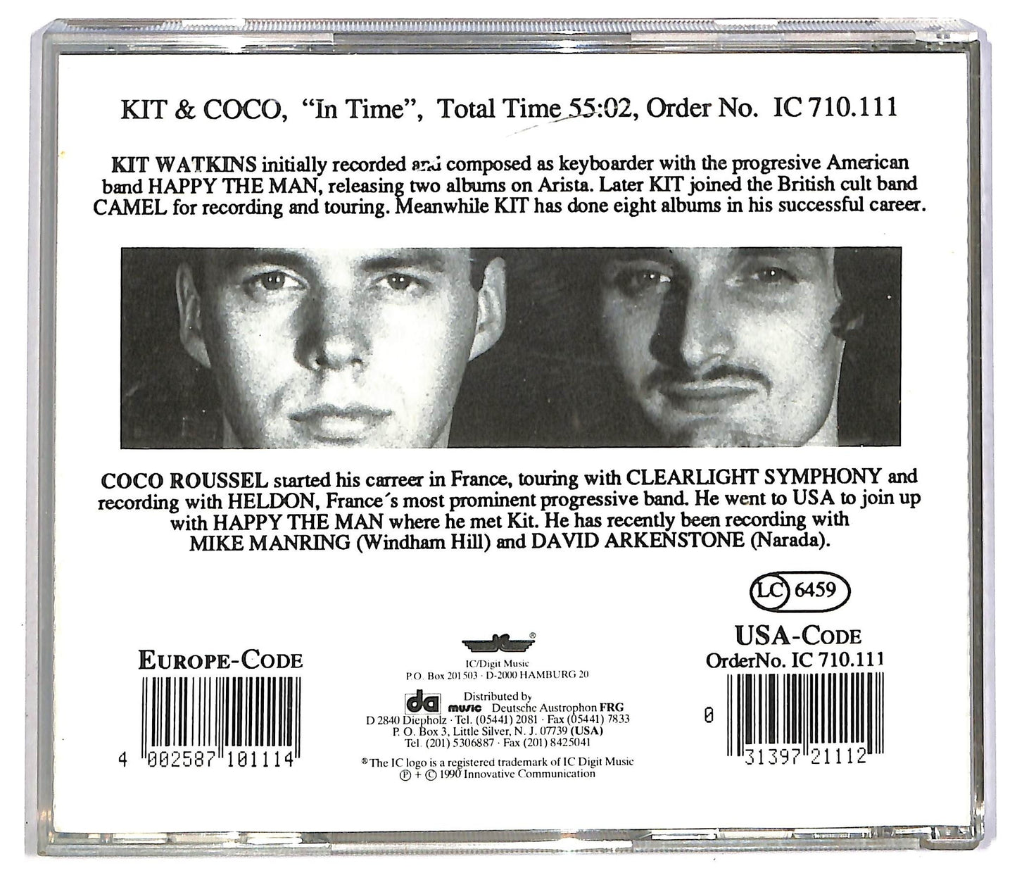 EBOND Kit Watkins & Coco Roussel - In Time CD CD082107