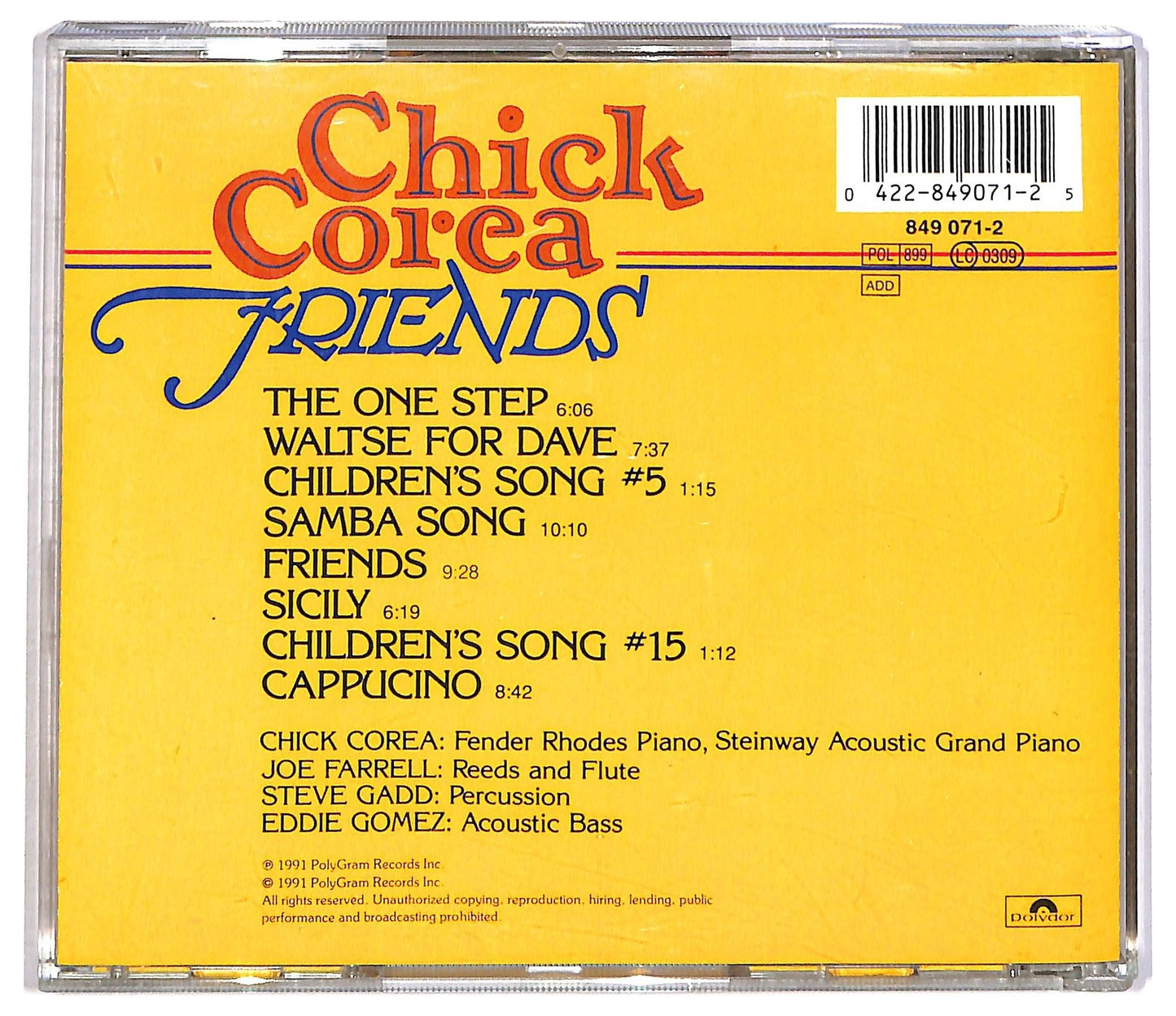 EBOND Chick Corea - Friends CD CD082109