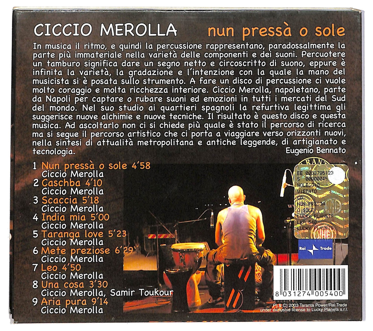EBOND Ciccio Merolla - Nun pressa o sole CD CD082202