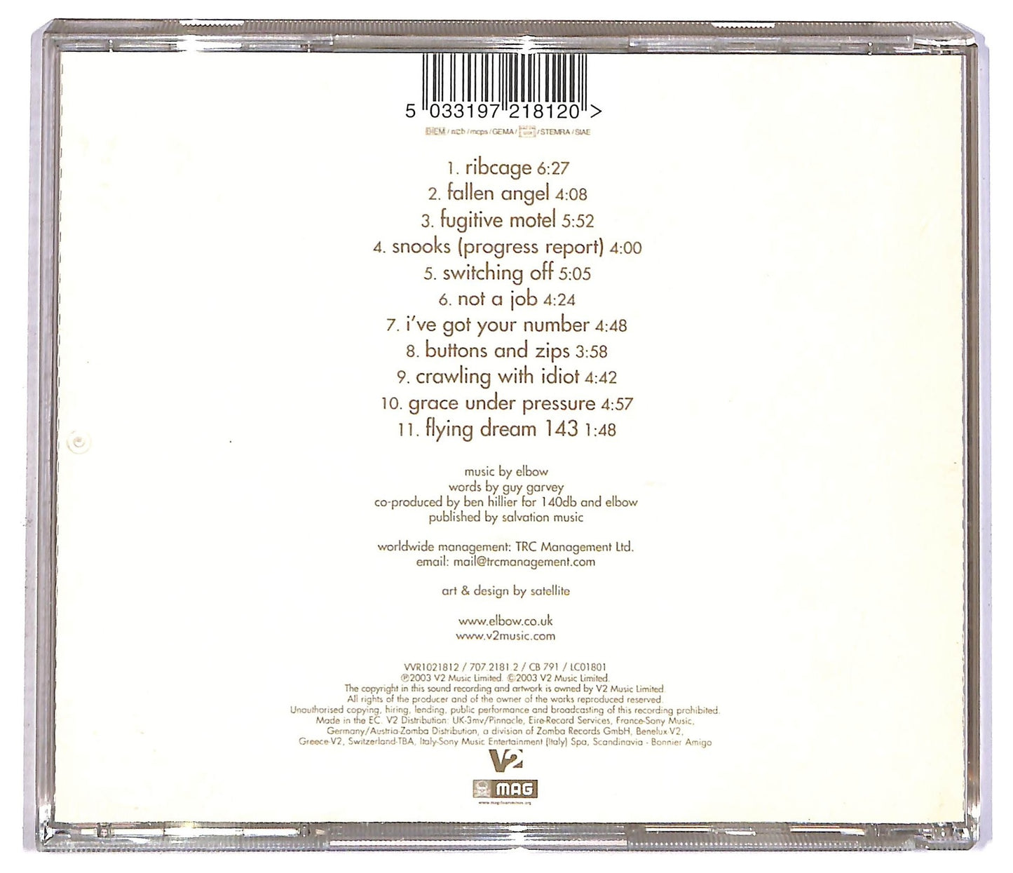 EBOND Elbow - Cast Of Thousands CD CD082319