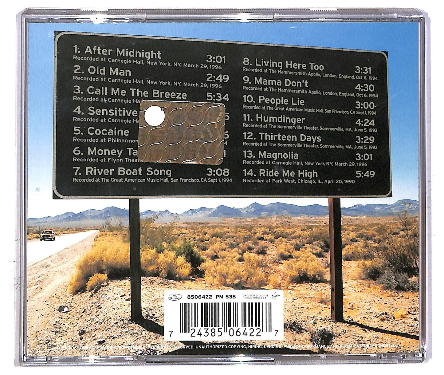 EBOND J.J. Cale - Live CD CD082338