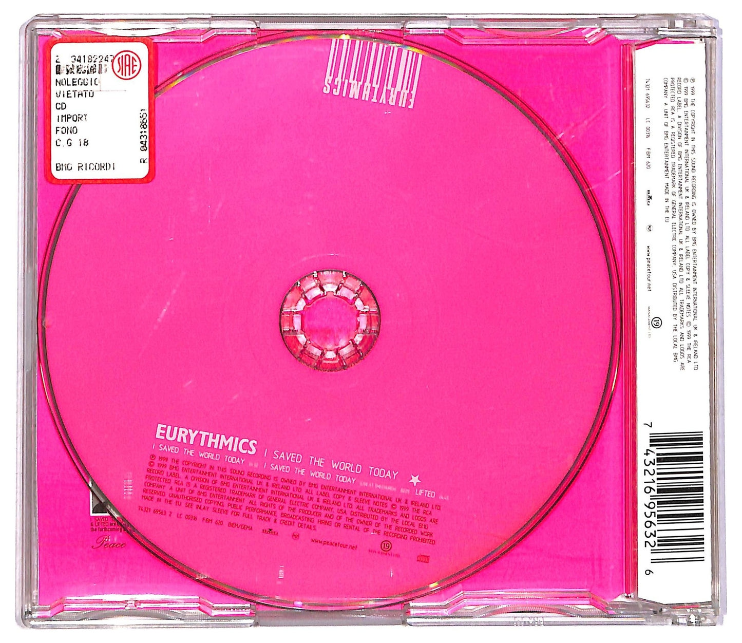 EBOND Eurythmics - I Saved The World Today CD CD082445