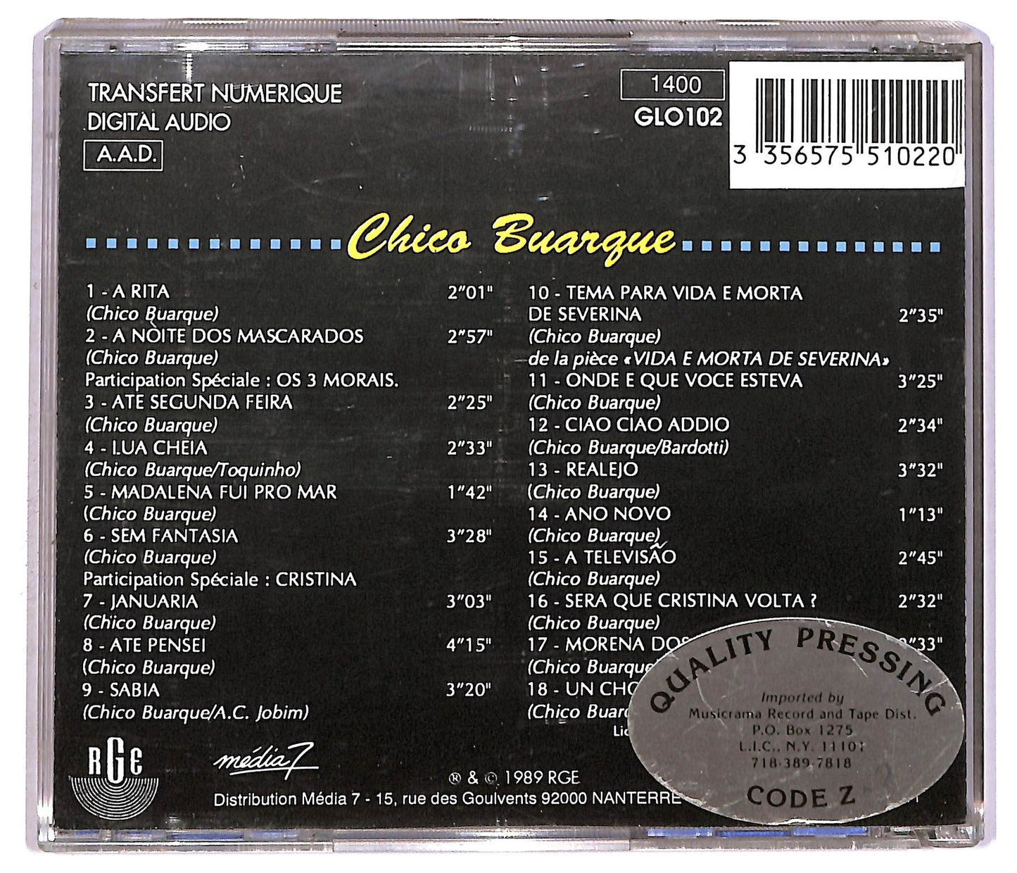 EBOND Chico Buarque - Chico Buarque CD CD082610