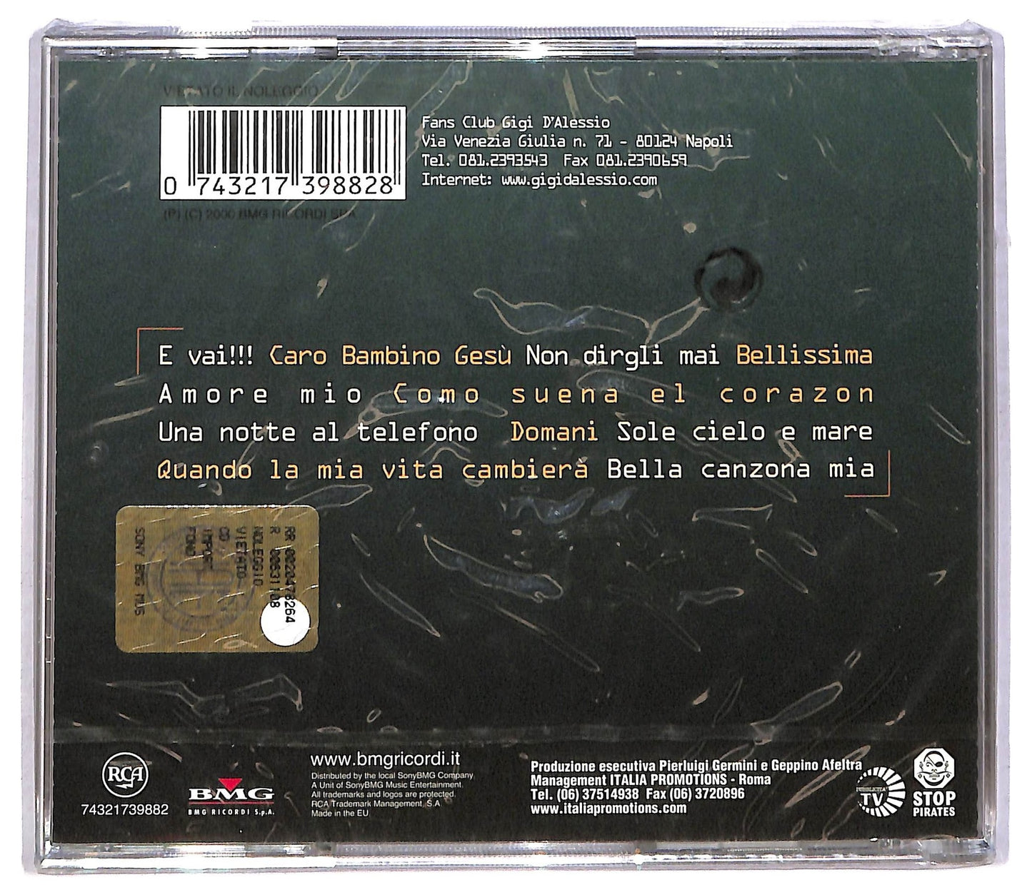 EBOND Gigi D'Alessio - Quando La Mia Vita Cambiera CD CD082743