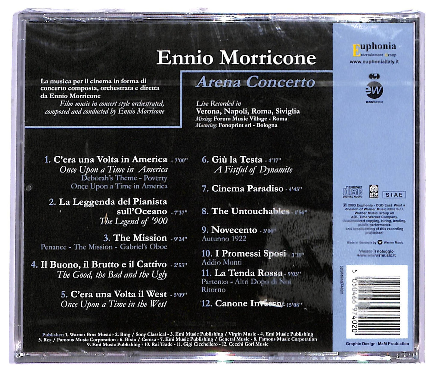 EBOND Ennio Morricone - Arena Concerto CD CD082817