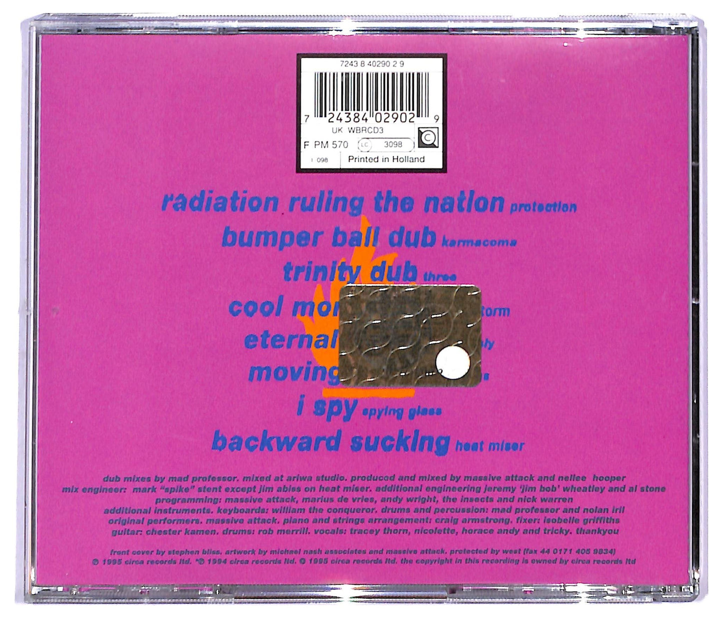 EBOND Massive Attack V Mad Professor - No Protection CD CD082846