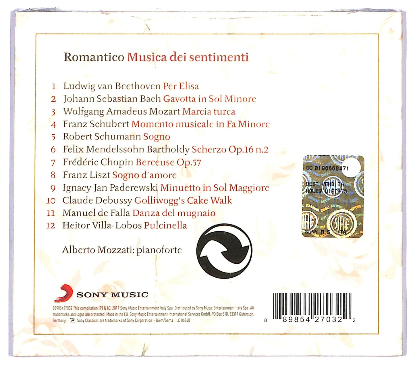 EBOND Various - Romantico musica dei sentimenti CD CD082926