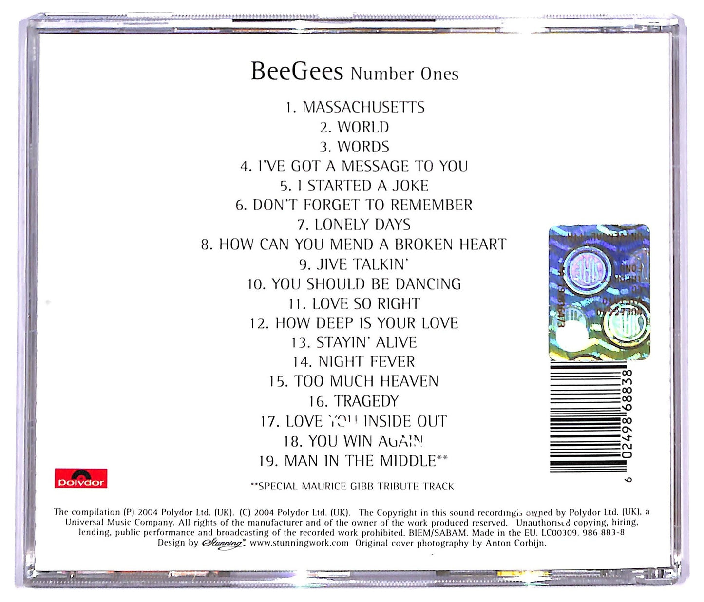 EBOND Bee Gees - Number Ones CD CD083004