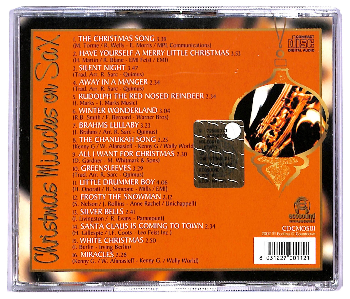 EBOND Various - Christmas Miracles on Sax CD CD083214