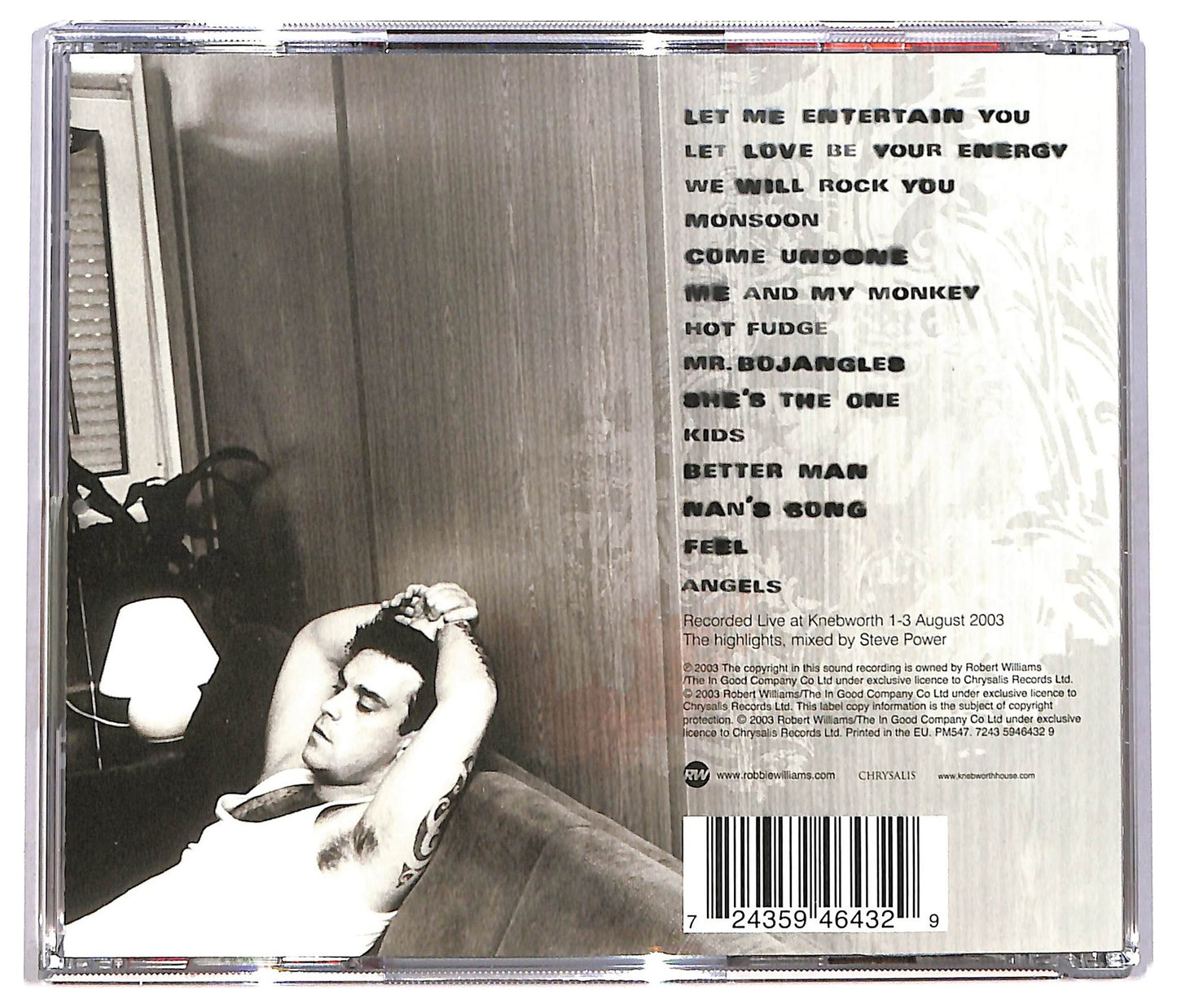 EBOND Robbie Williams - Live Summer 2003 CD CD083317