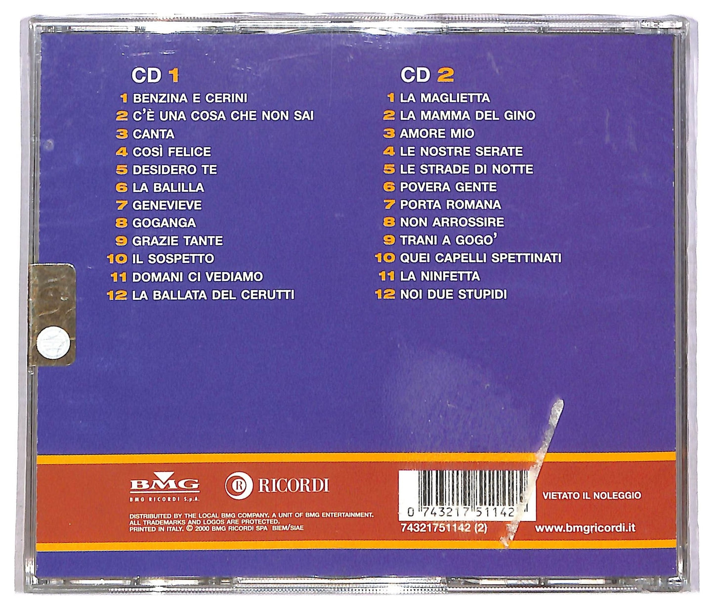 EBOND Giorgio Gaber - I Grandi Successi Originali CD CD083334