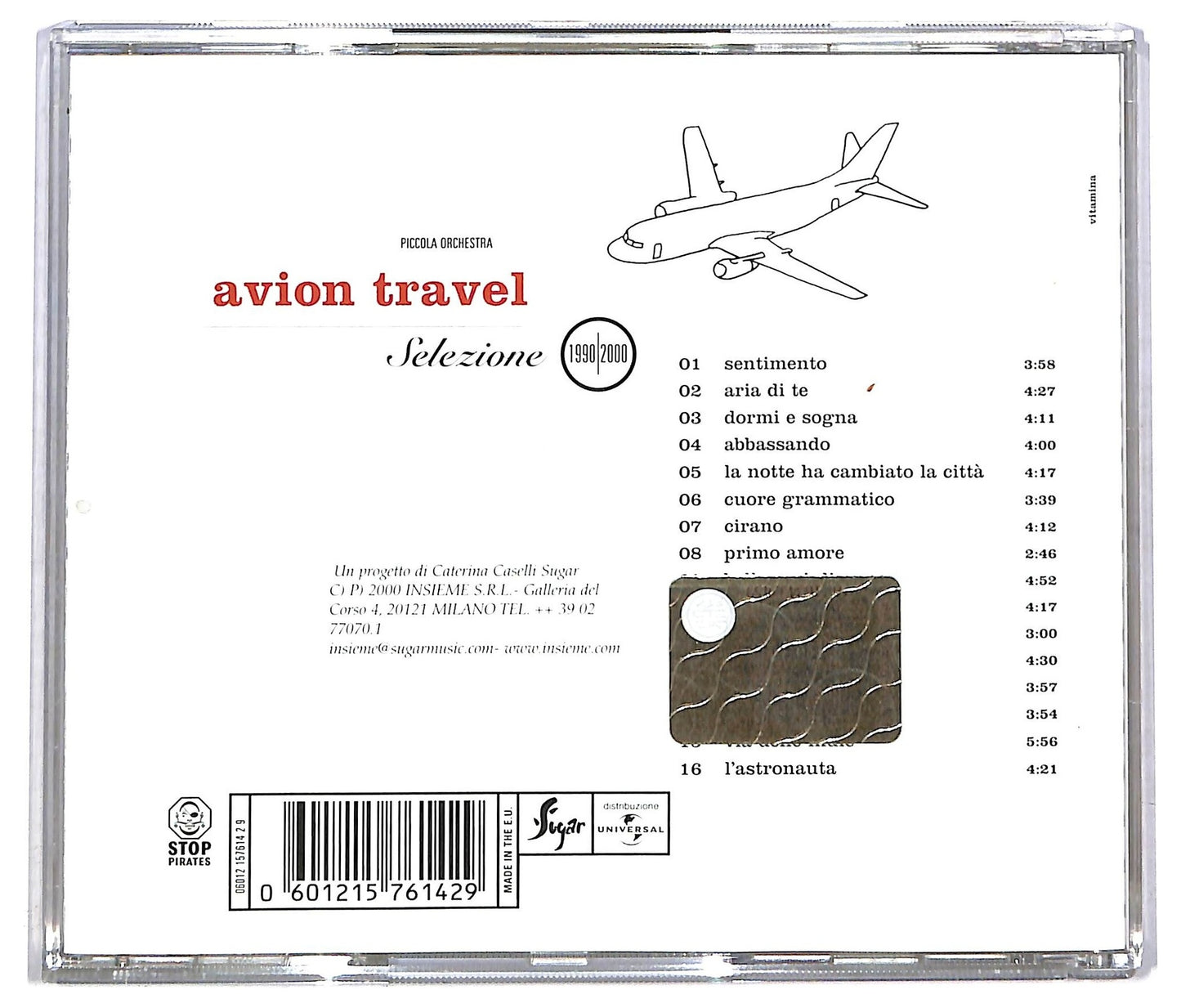 EBOND Piccola Orchestra Avion Travel - Selezione 1990/2000 CD CD083503
