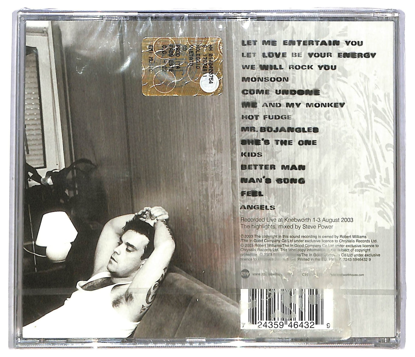 EBOND Robbie Williams - Live Summer 2003 CD CD083508