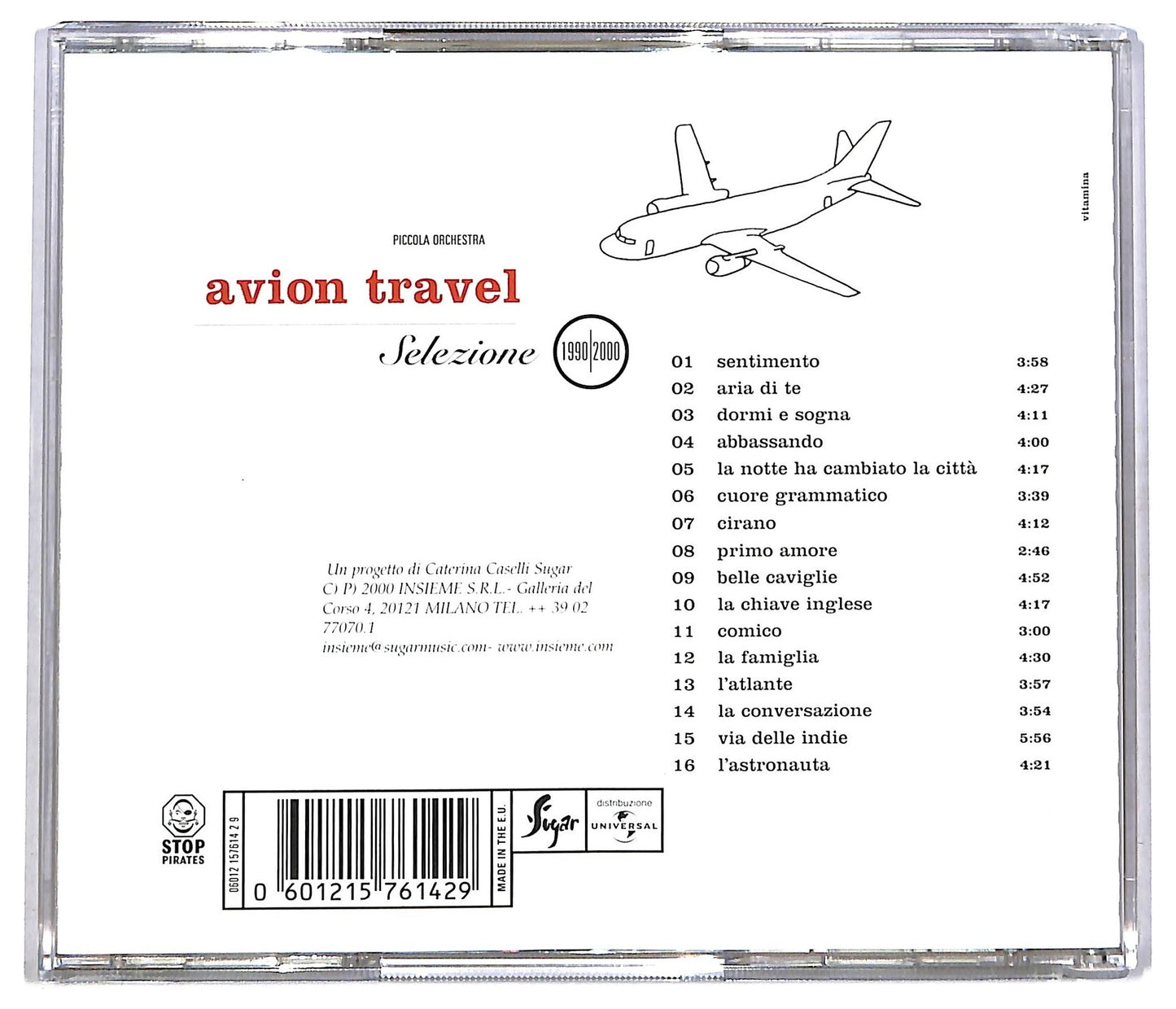 EBOND Piccola Orchestra Avion Travel - Selezione 1990/2000 CD CD083529