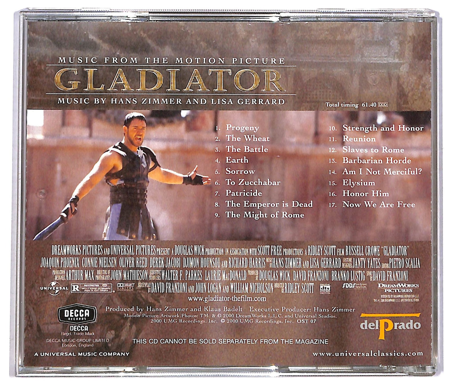 EBOND Zimmer And Gerrard - Gladiator (Music From The Motion Picture) CD CD083547