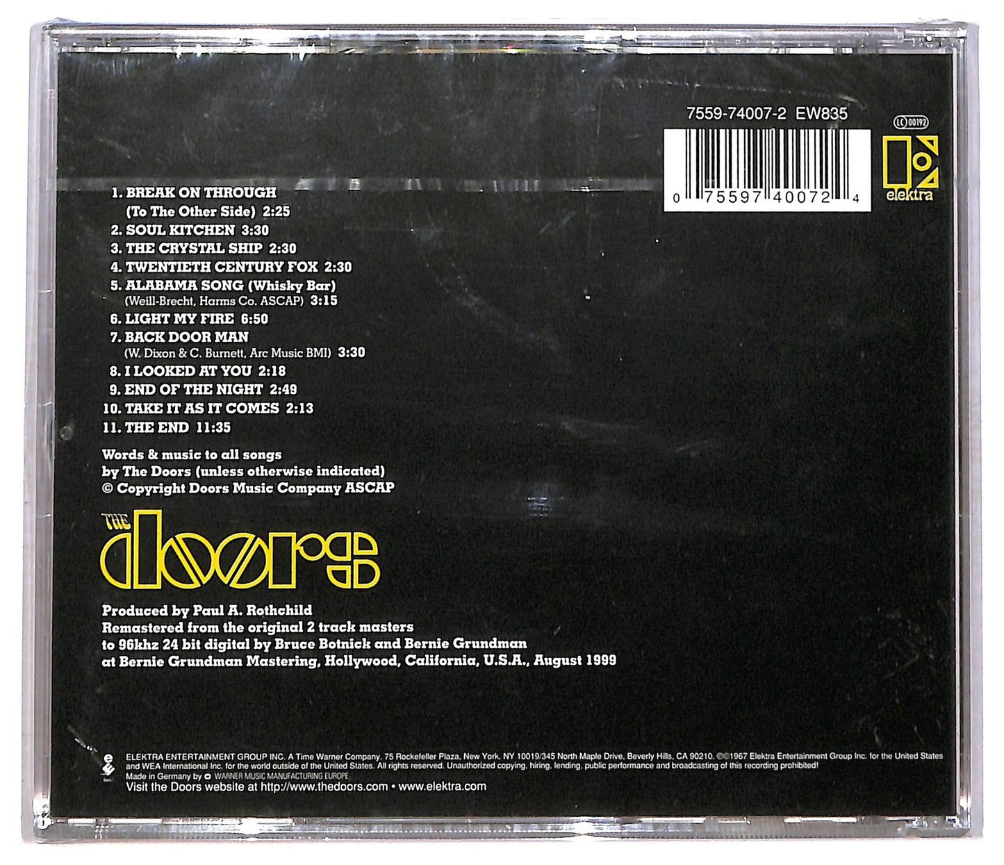 EBOND The Doors - The Doors CD CD083712