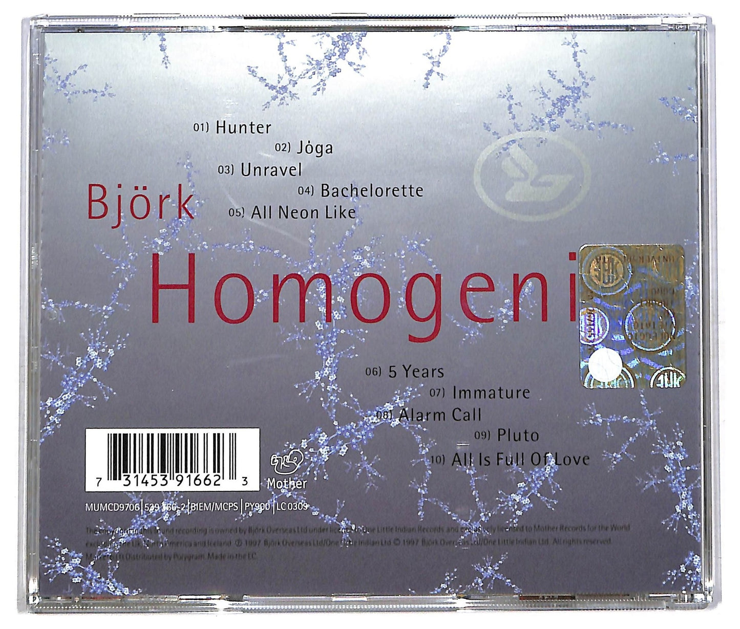 EBOND Bjork - Homogenic CD CD083757