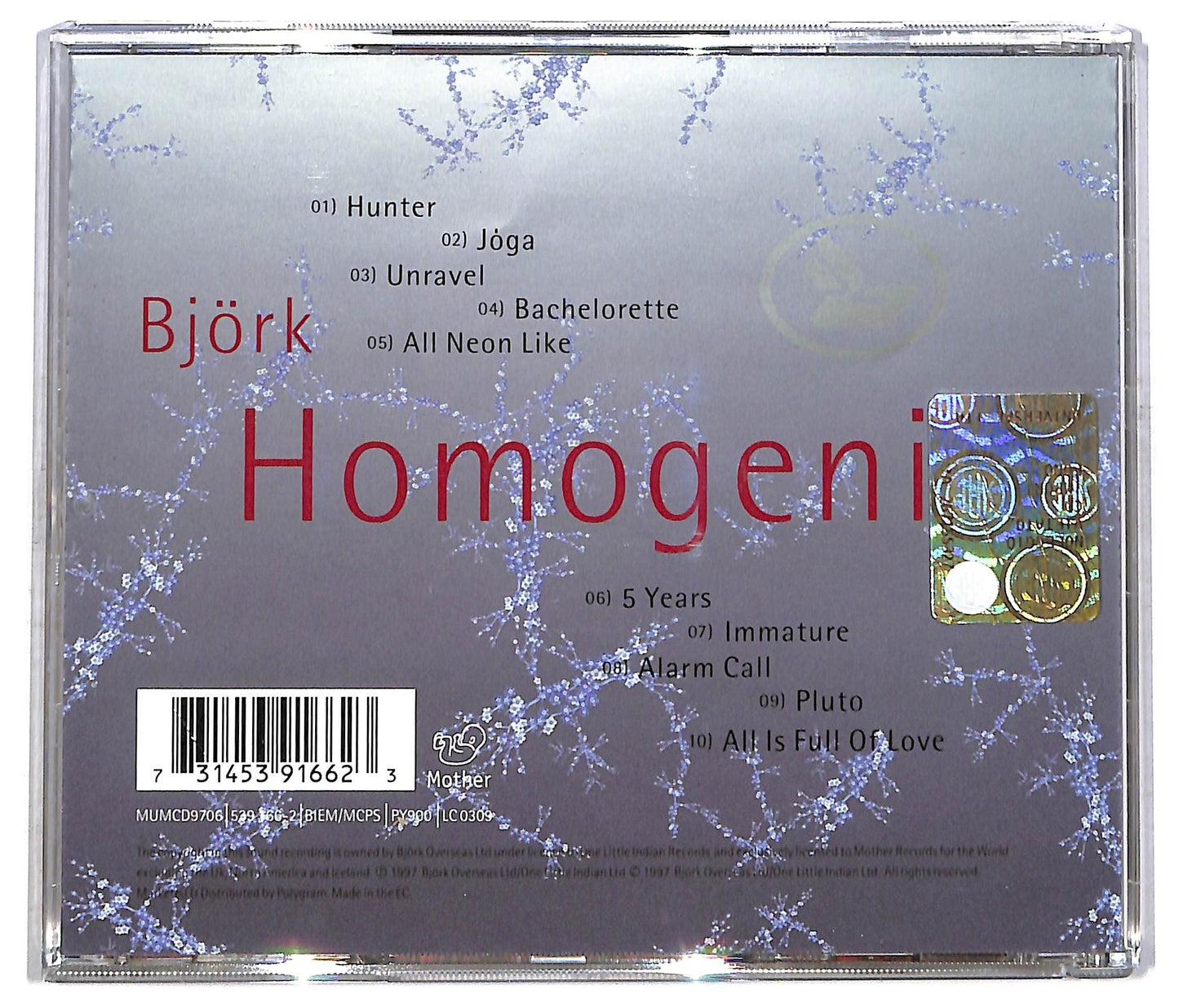 EBOND Bjork - Homogenic CD CD083819