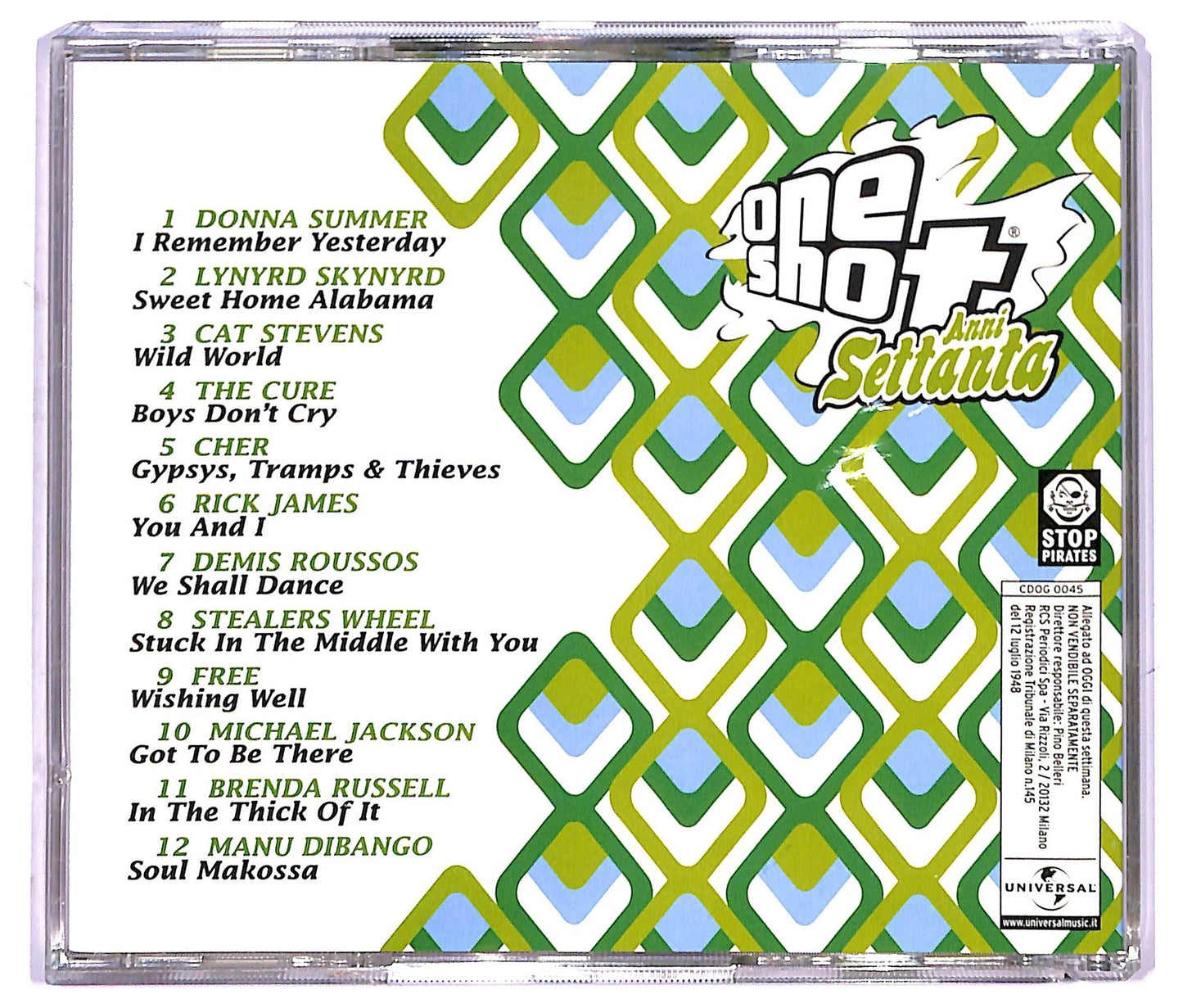 EBOND Various - One Shot - Anni Settanta Vol. 2 CD CD083927